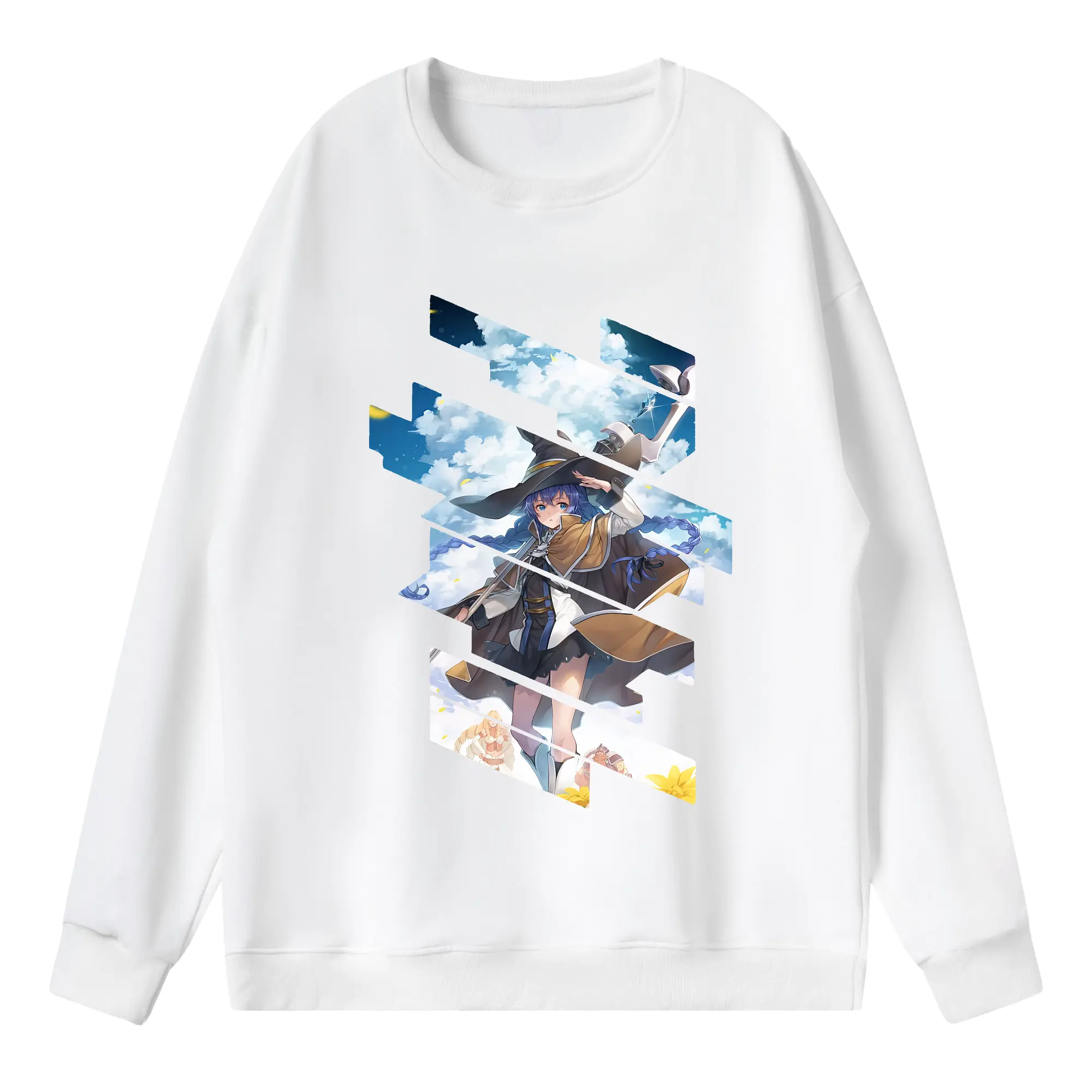 無職転生 グッズ,ロキシー・ミグルディア - 薄手 クルーネック スウェット 裏毛260g · ポリエステル 春秋向け カジュアル 男女兼用 · トレーナー デイリー スポーツ 散歩に最適