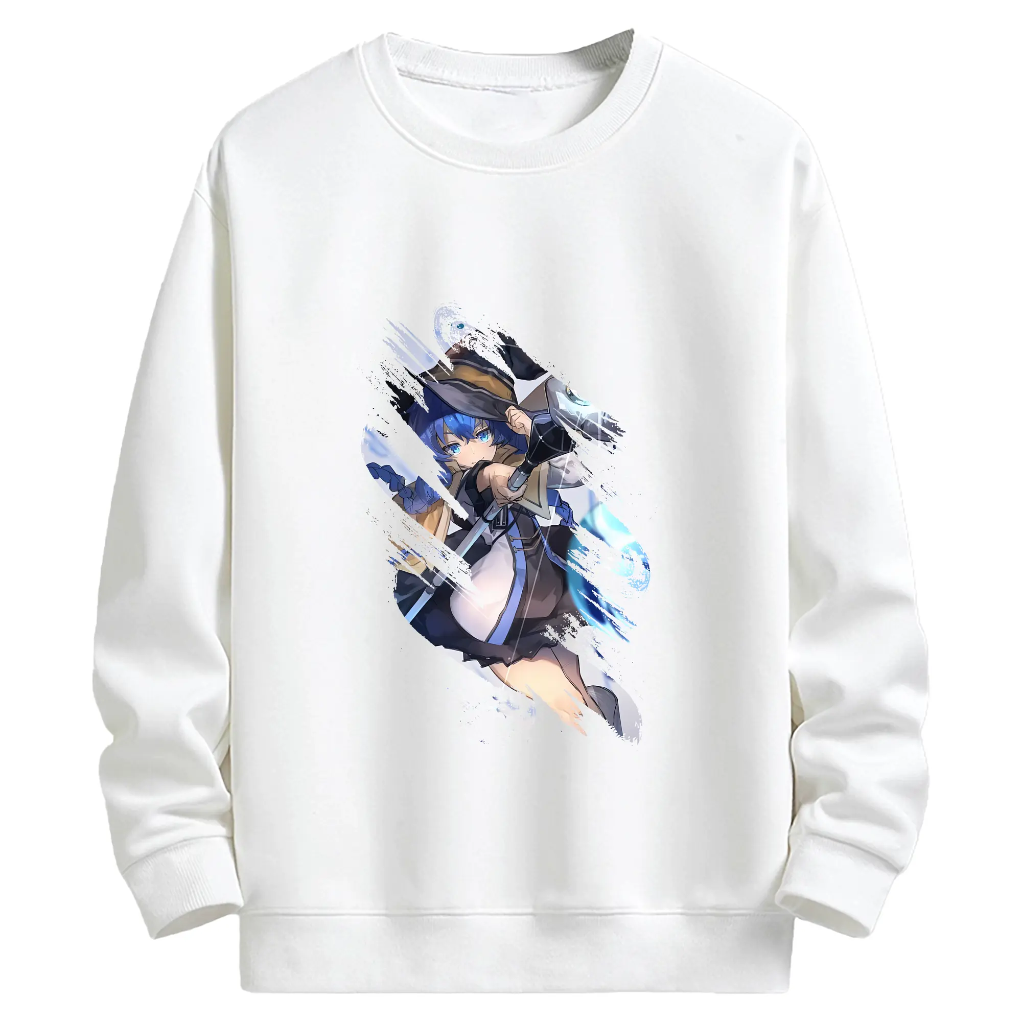 無職転生 グッズ,ロキシー・ミグルディア - キッズ クルーネックスウェットシャツ ・ フロントプリント ・ 綿80％ ポリエステル20％ ・ 快適 通学 スポーツ 日常使い お散歩用