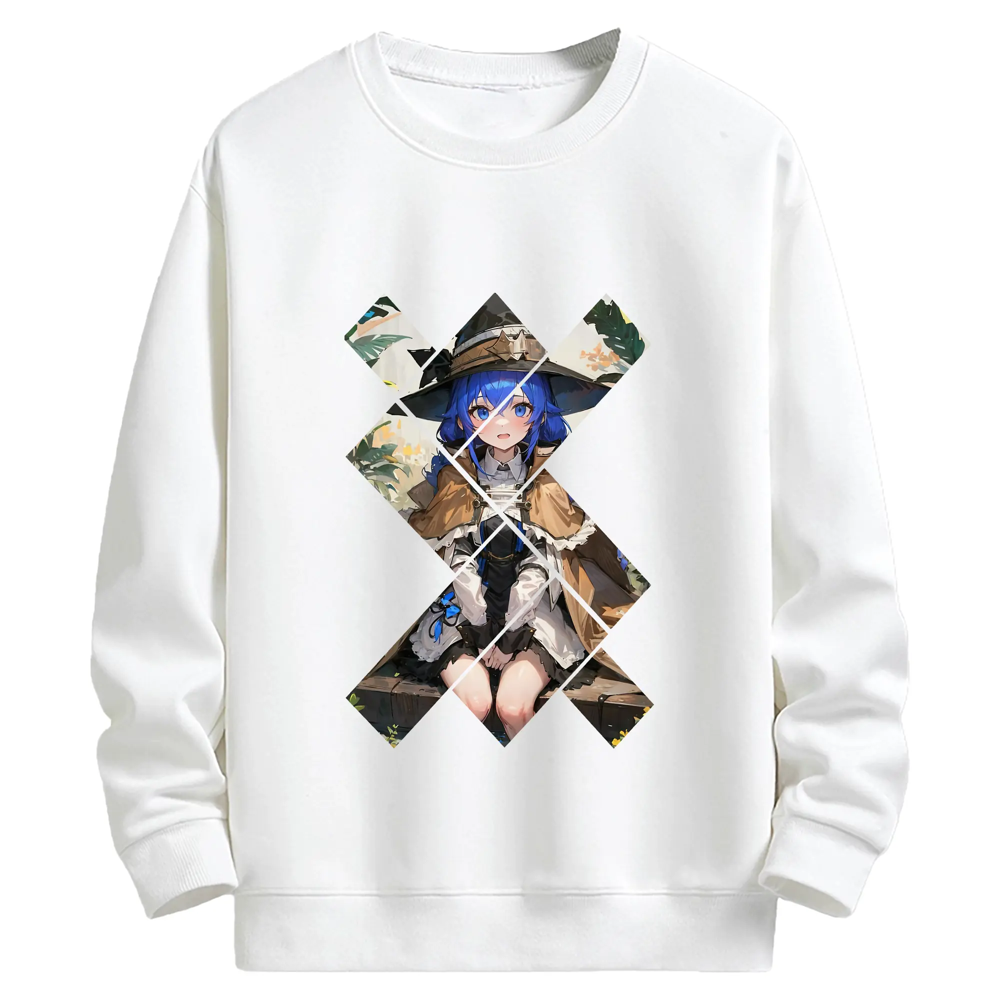 無職転生 グッズ,ロキシー・ミグルディア - キッズ クルーネックスウェットシャツ ・ フロントプリント ・ 綿80％ ポリエステル20％ ・ 快適 通学 スポーツ 日常使い お散歩用