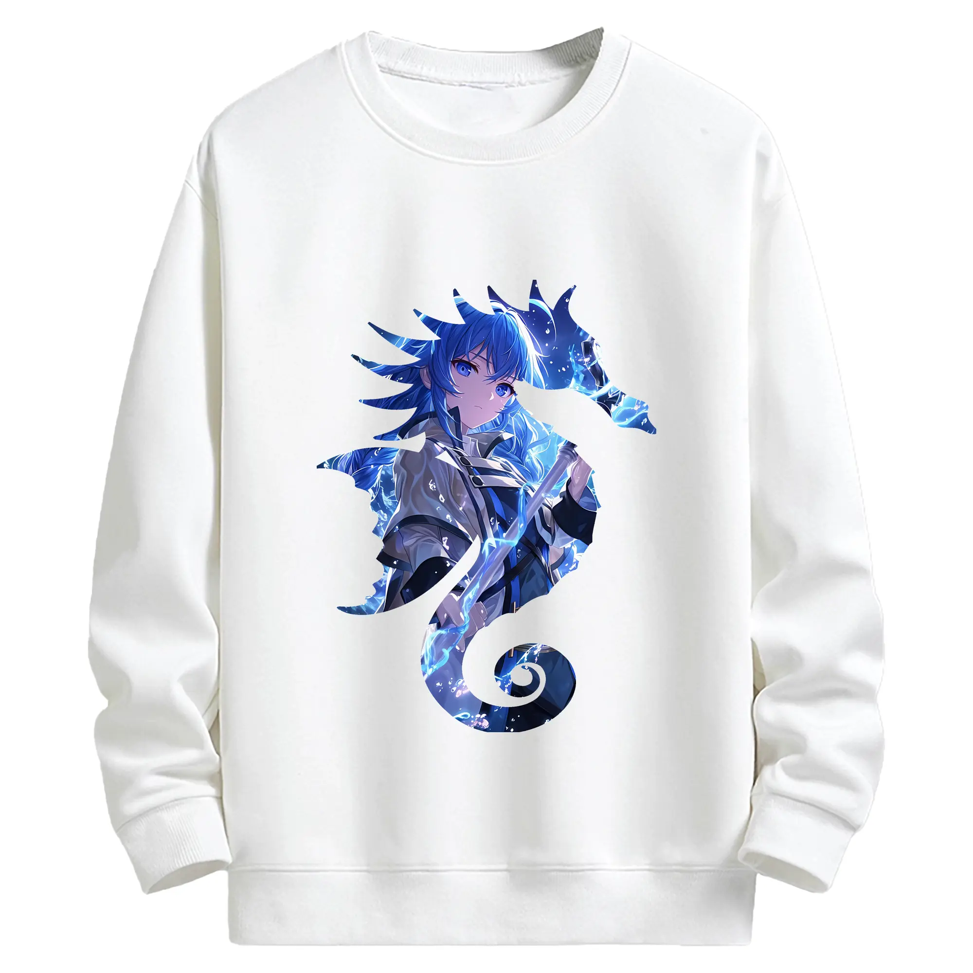 無職転生 グッズ,ロキシー・ミグルディア - キッズ クルーネックスウェットシャツ ・ フロントプリント ・ 綿80％ ポリエステル20％ ・ 快適 通学 スポーツ 日常使い お散歩用