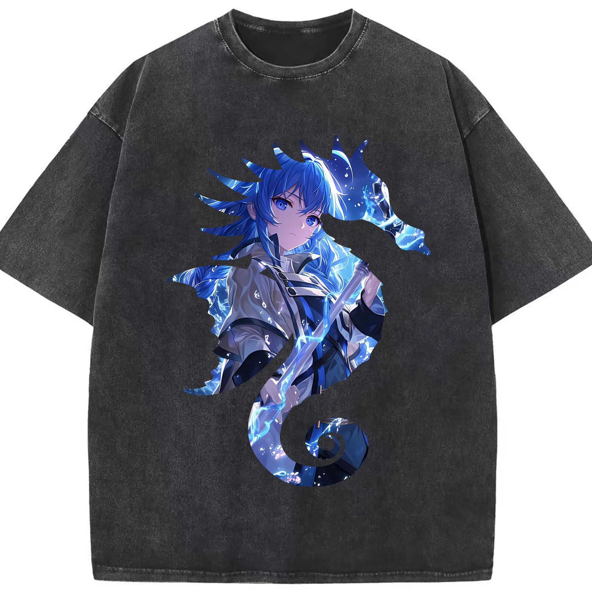 無職転生 グッズ,ロキシー・ミグルディア - 綿100％ ヴィンテージ風 半袖Tシャツ ・ フロントプリント ・ 柔らか肌触り ・ 通気性 快適 ・ スポーツ カジュアル 外出用