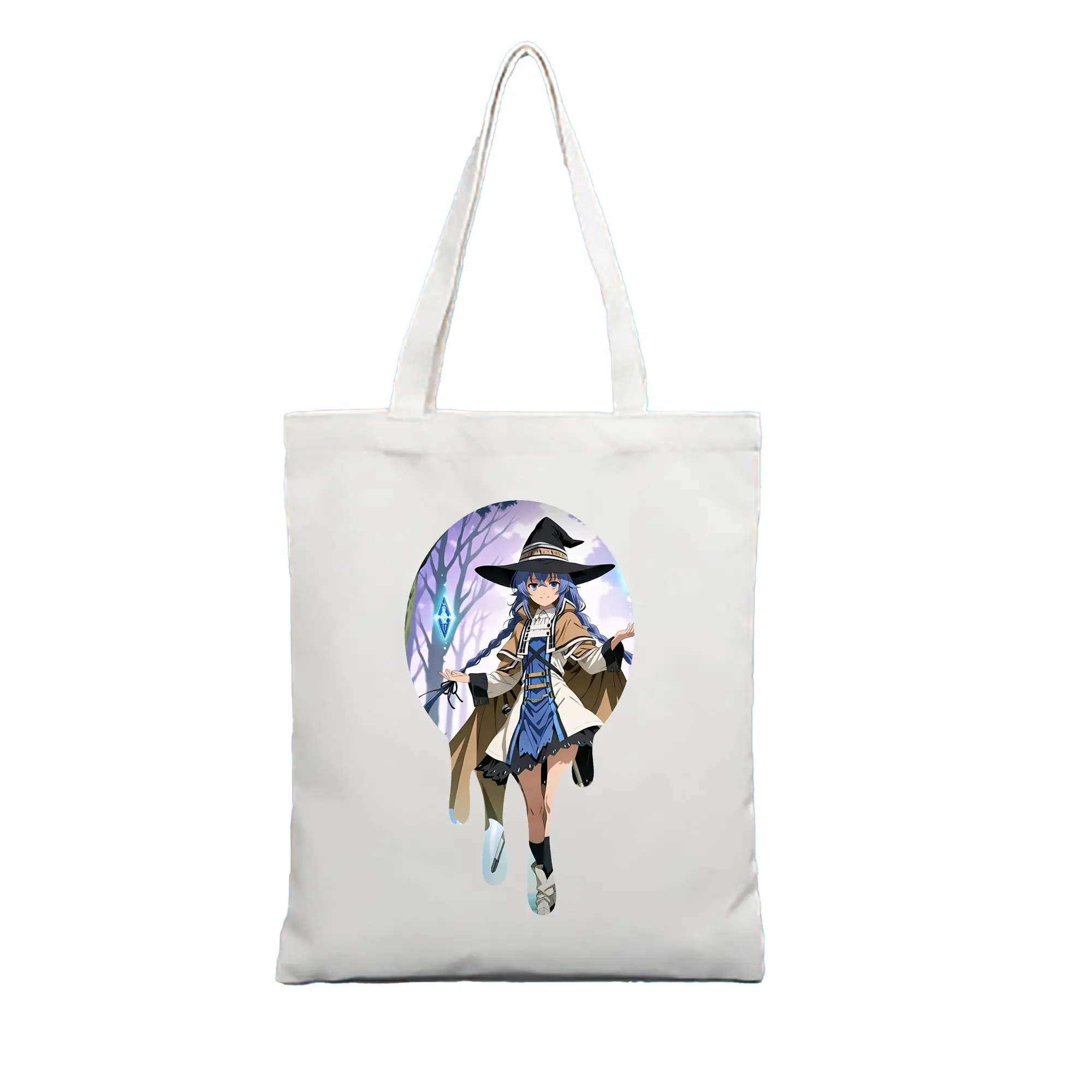 無職転生 グッズ,ロキシー・ミグルディア - 縦型キャンバス手提げバッグ（トートバッグ） ・ キャンバス素材 ・ ショッピング用 ・ 軽量 丈夫 お手入れ簡単
