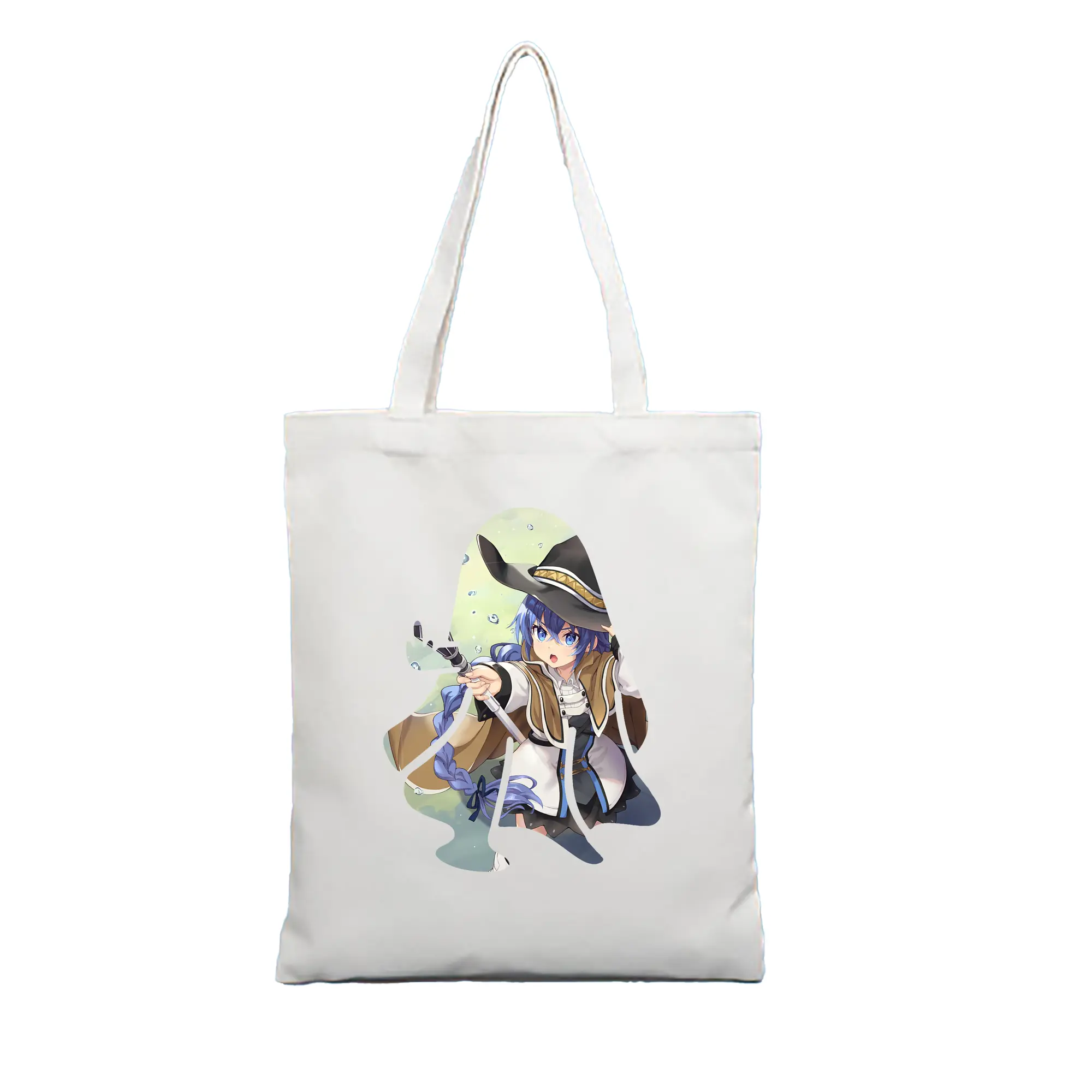 無職転生 グッズ,ロキシー・ミグルディア - 縦型キャンバス手提げバッグ（トートバッグ） ・ キャンバス素材 ・ ショッピング用 ・ 軽量 丈夫 お手入れ簡単