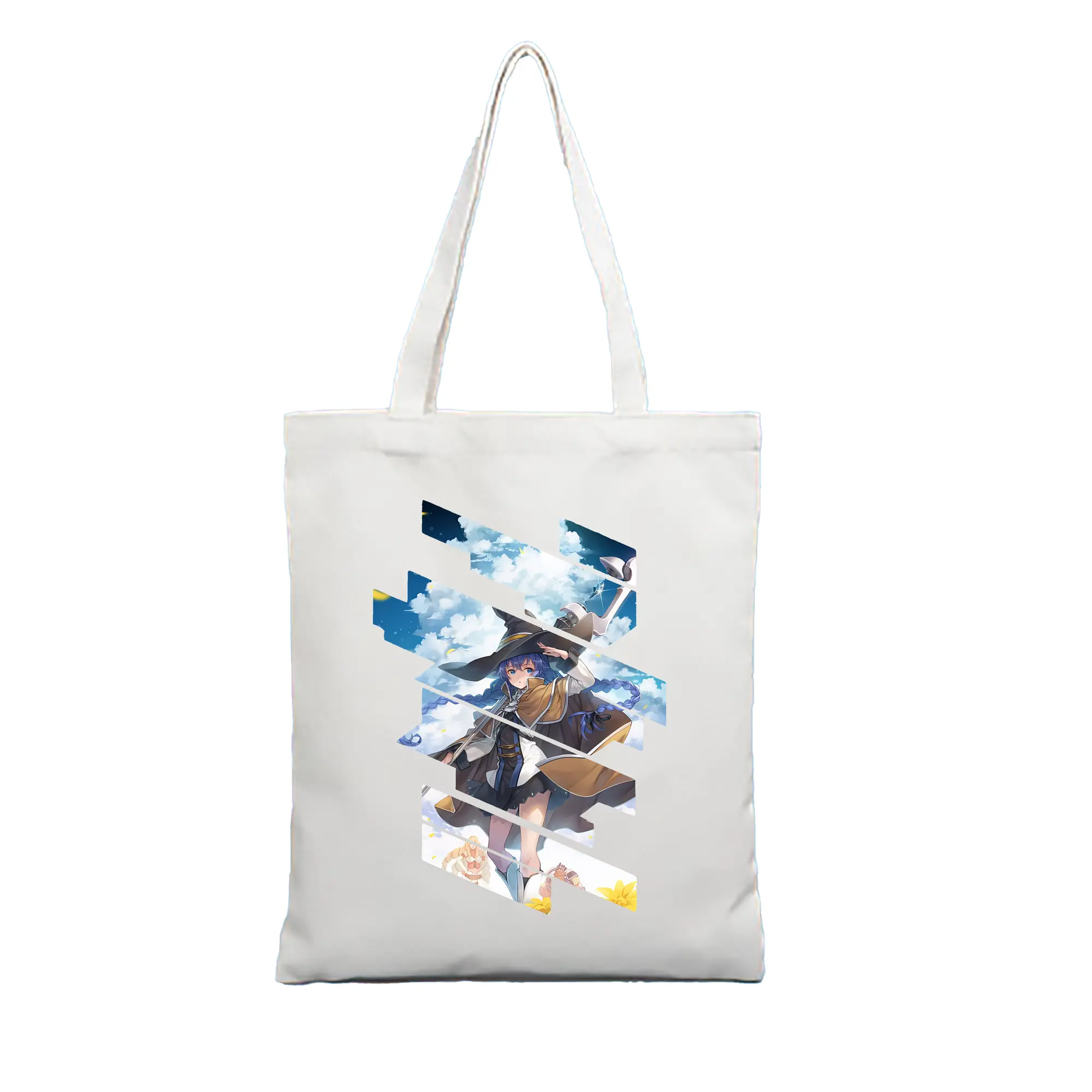 無職転生 グッズ,ロキシー・ミグルディア - 縦型キャンバス手提げバッグ（トートバッグ） ・ キャンバス素材 ・ ショッピング用 ・ 軽量 丈夫 お手入れ簡単
