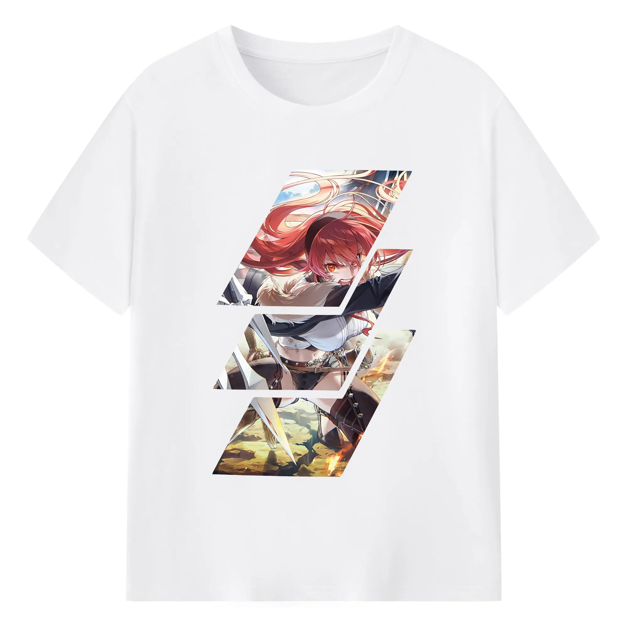 無職転生 グッズ,エリス・ボレアス・グレイラット - 綿100％ 半袖Tシャツ ・ フロントプリント ・ 快適 通気性 ・ 日常使い 散歩 スポーツ用