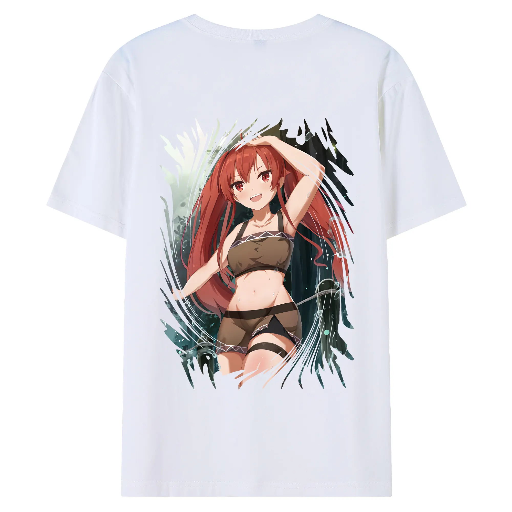 無職転生 グッズ,エリス・ボレアス・グレイラット - 綿100％ 半袖Tシャツ ・ バックプリント ・ 快適 通気性 ・ 日常使い 散歩 スポーツ用