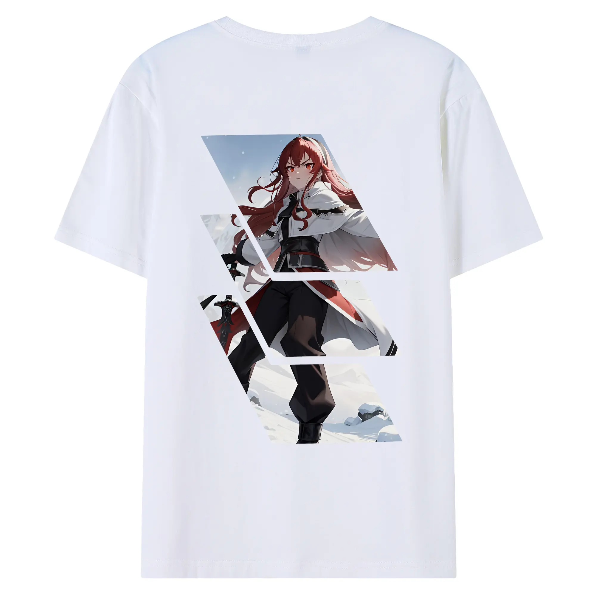 無職転生 グッズ,エリス・ボレアス・グレイラット - 綿100％ 半袖Tシャツ ・ バックプリント ・ 快適 通気性 ・ 日常使い 散歩 スポーツ用