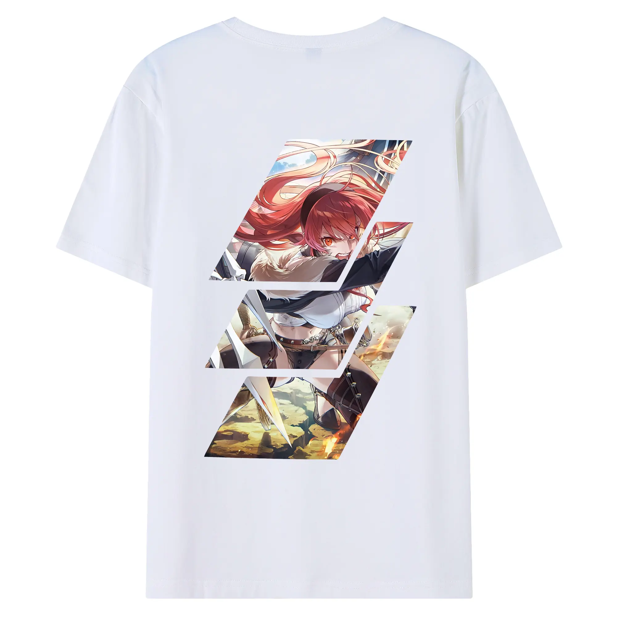 無職転生 グッズ,エリス・ボレアス・グレイラット - 綿100％ 半袖Tシャツ ・ バックプリント ・ 快適 通気性 ・ 日常使い 散歩 スポーツ用