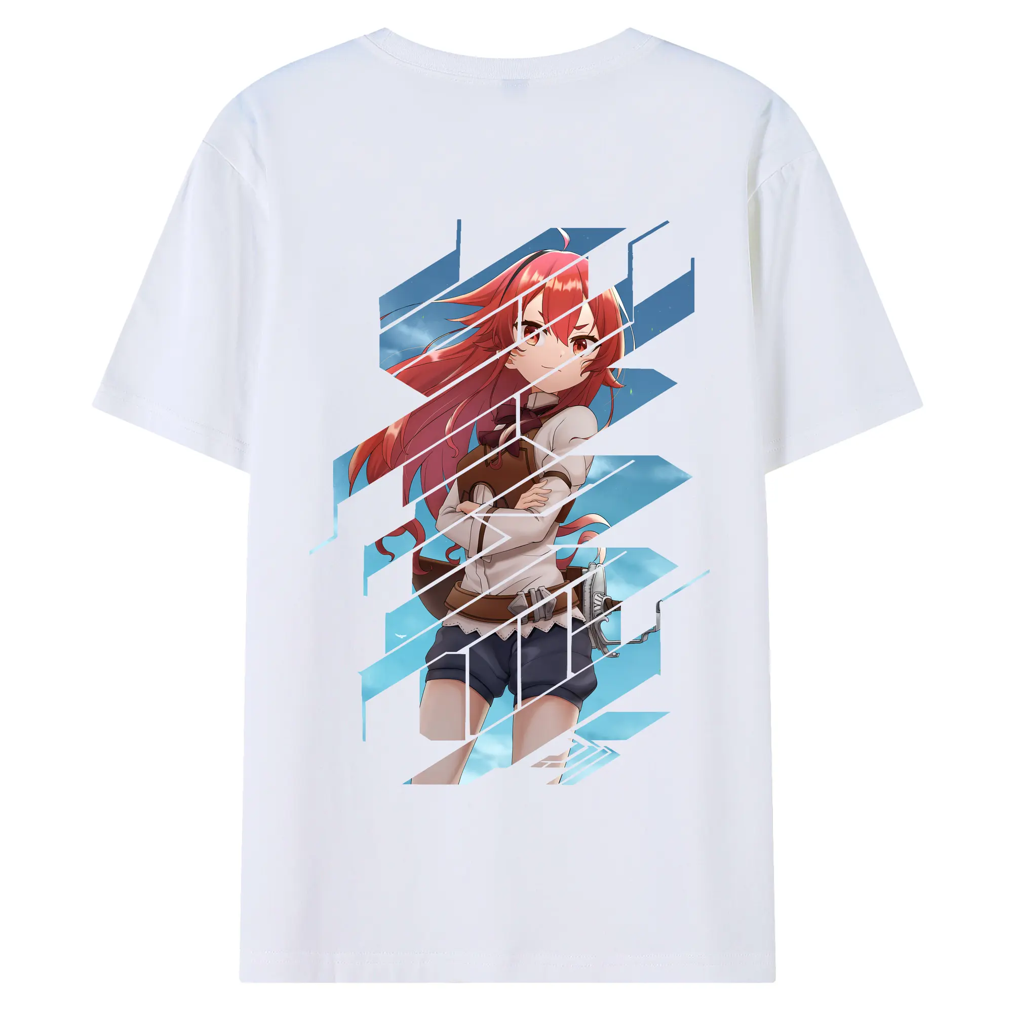 無職転生 グッズ,エリス・ボレアス・グレイラット - 綿100％ 半袖Tシャツ ・ バックプリント ・ 快適 通気性 ・ 日常使い 散歩 スポーツ用