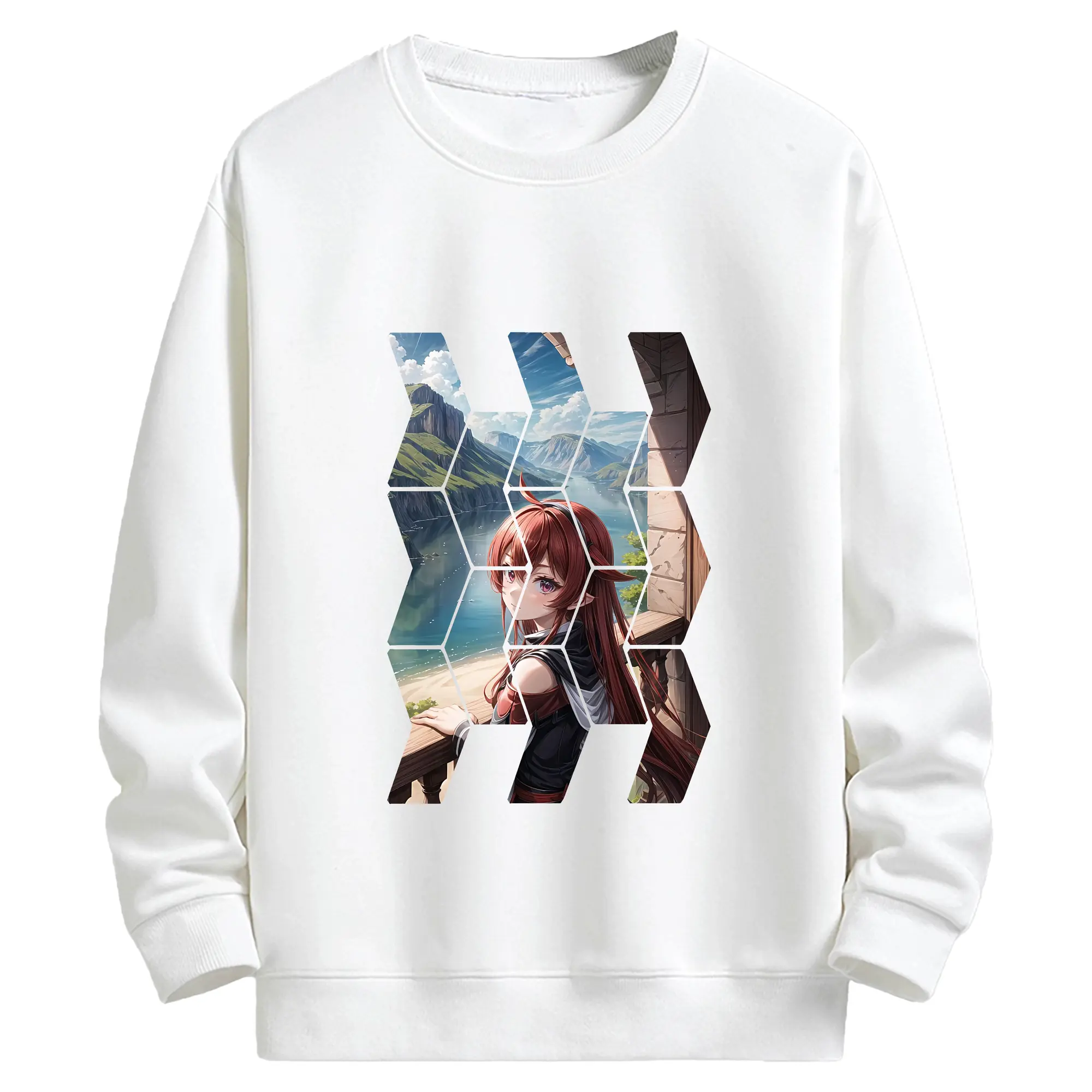 無職転生 グッズ,エリス・ボレアス・グレイラット - キッズ クルーネックスウェットシャツ ・ フロントプリント ・ 綿80％ ポリエステル20％ ・ 快適 通学 スポーツ 日常使い お散歩用