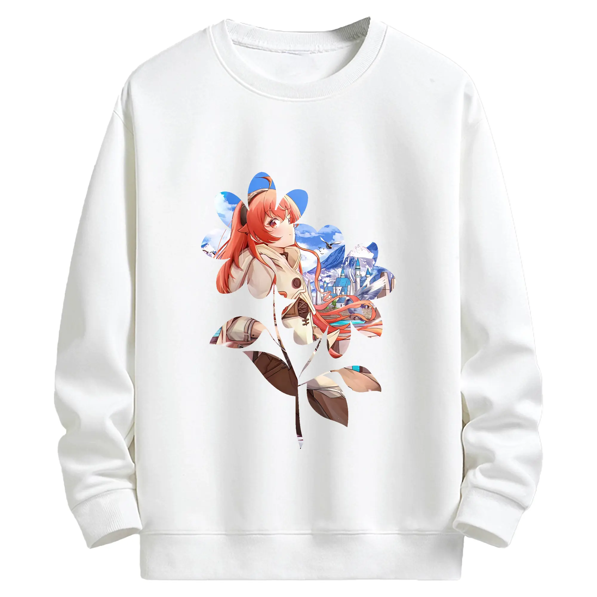 無職転生 グッズ,エリス・ボレアス・グレイラット - キッズ クルーネックスウェットシャツ ・ フロントプリント ・ 綿80％ ポリエステル20％ ・ 快適 通学 スポーツ 日常使い お散歩用