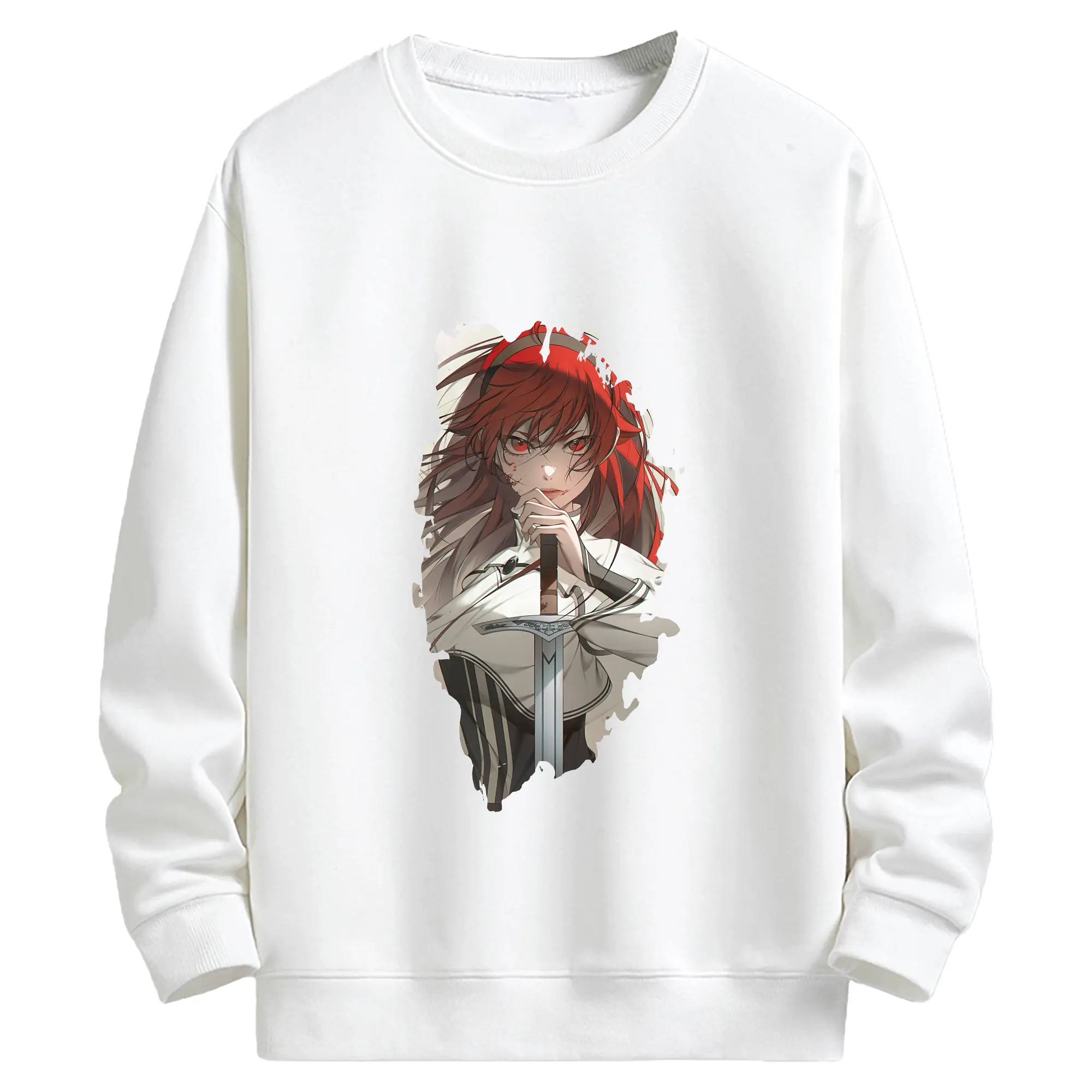 無職転生 グッズ,エリス・ボレアス・グレイラット - キッズ クルーネックスウェットシャツ ・ フロントプリント ・ 綿80％ ポリエステル20％ ・ 快適 通学 スポーツ 日常使い お散歩用