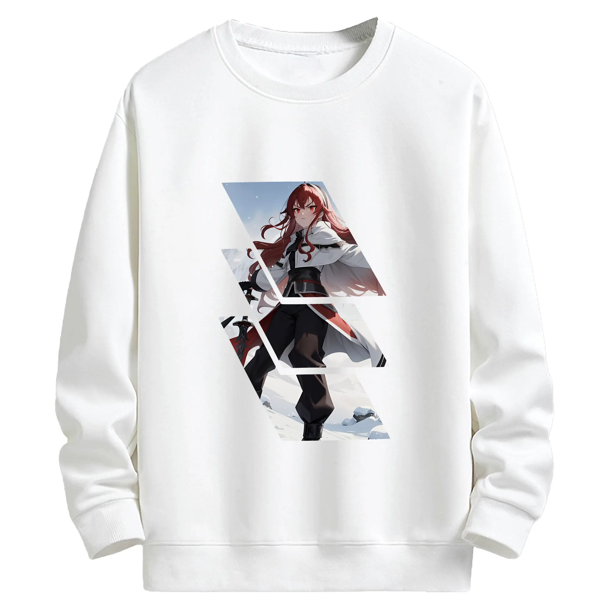 無職転生 グッズ,エリス・ボレアス・グレイラット - キッズ クルーネックスウェットシャツ ・ フロントプリント ・ 綿80％ ポリエステル20％ ・ 快適 通学 スポーツ 日常使い お散歩用