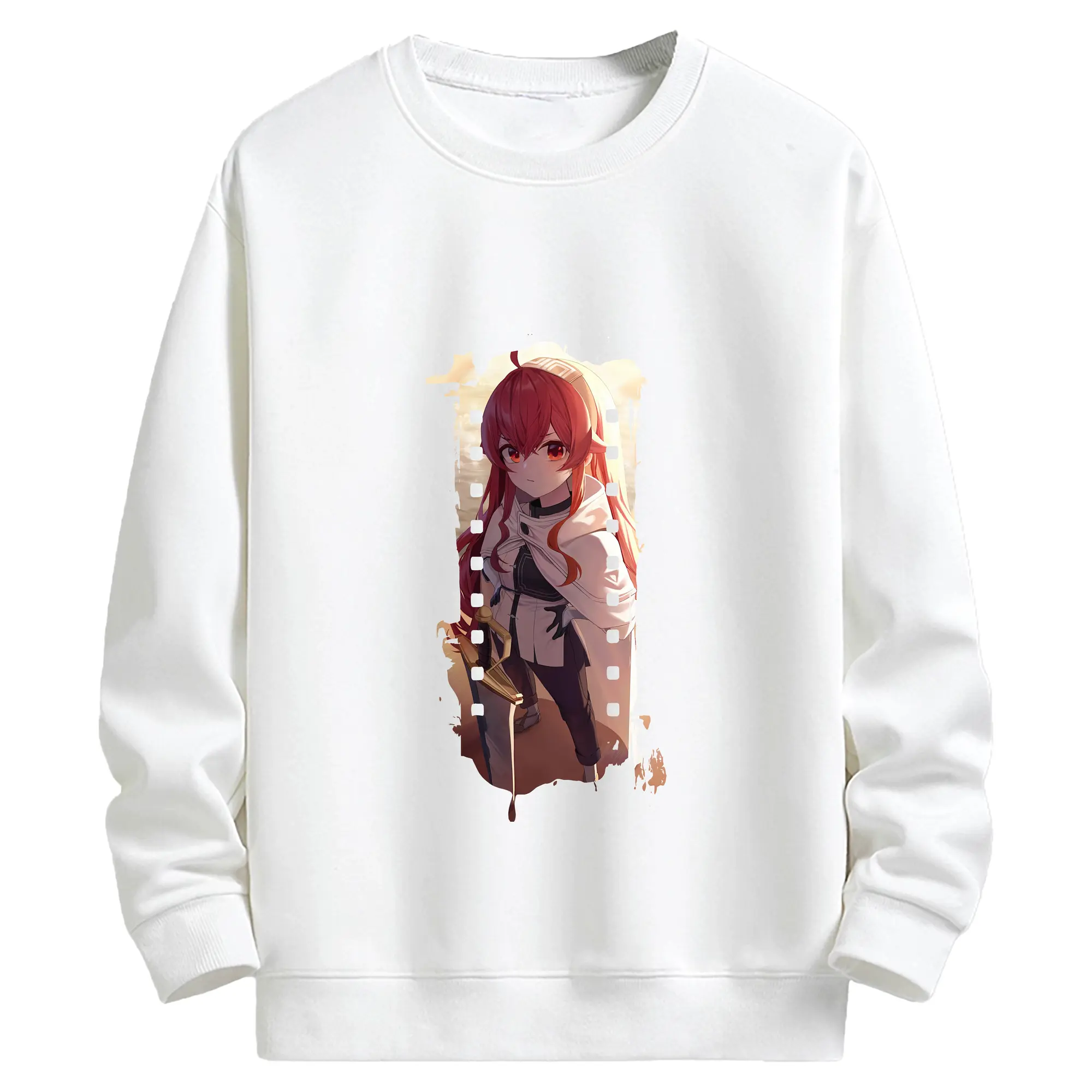 無職転生 グッズ,エリス・ボレアス・グレイラット - キッズ クルーネックスウェットシャツ ・ フロントプリント ・ 綿80％ ポリエステル20％ ・ 快適 通学 スポーツ 日常使い お散歩用