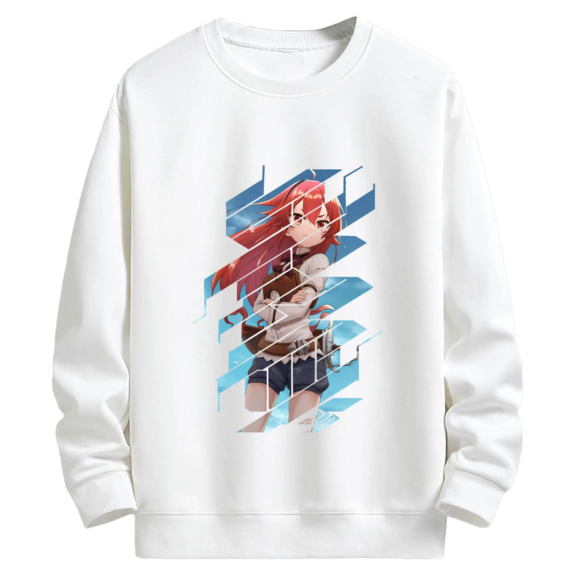 無職転生 グッズ,エリス・ボレアス・グレイラット - キッズ クルーネックスウェットシャツ ・ フロントプリント ・ 綿80％ ポリエステル20％ ・ 快適 通学 スポーツ 日常使い お散歩用