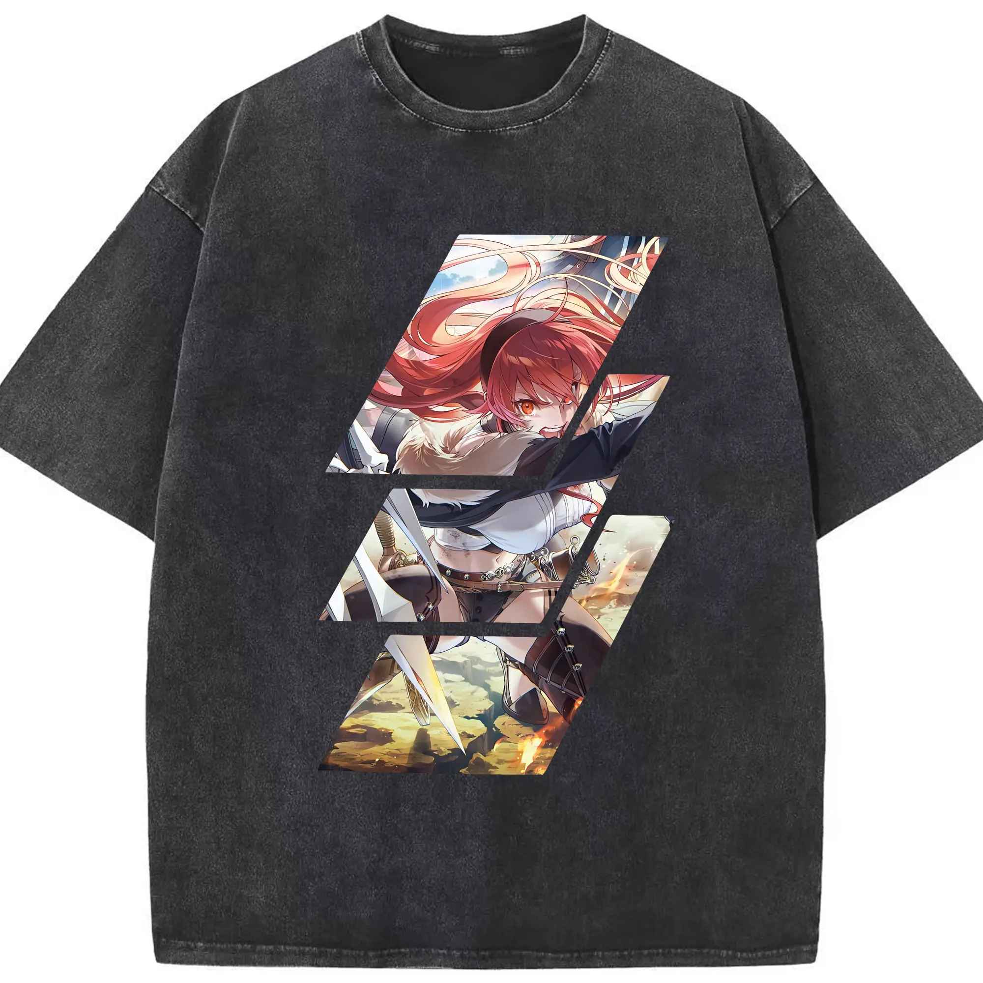 無職転生 グッズ,エリス・ボレアス・グレイラット - 綿100％ ヴィンテージ風 半袖Tシャツ ・ フロントプリント ・ 柔らか肌触り ・ 通気性 快適 ・ スポーツ カジュアル 外出用