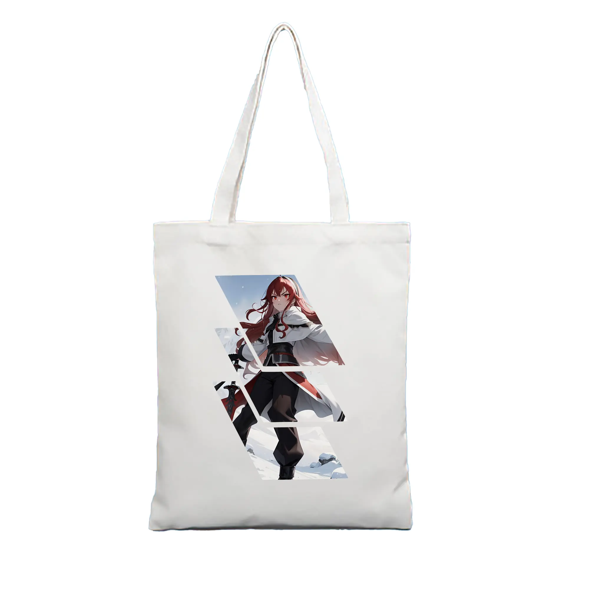 無職転生 グッズ,エリス・ボレアス・グレイラット - 縦型キャンバス手提げバッグ（トートバッグ） ・ キャンバス素材 ・ ショッピング用 ・ 軽量 丈夫 お手入れ簡単