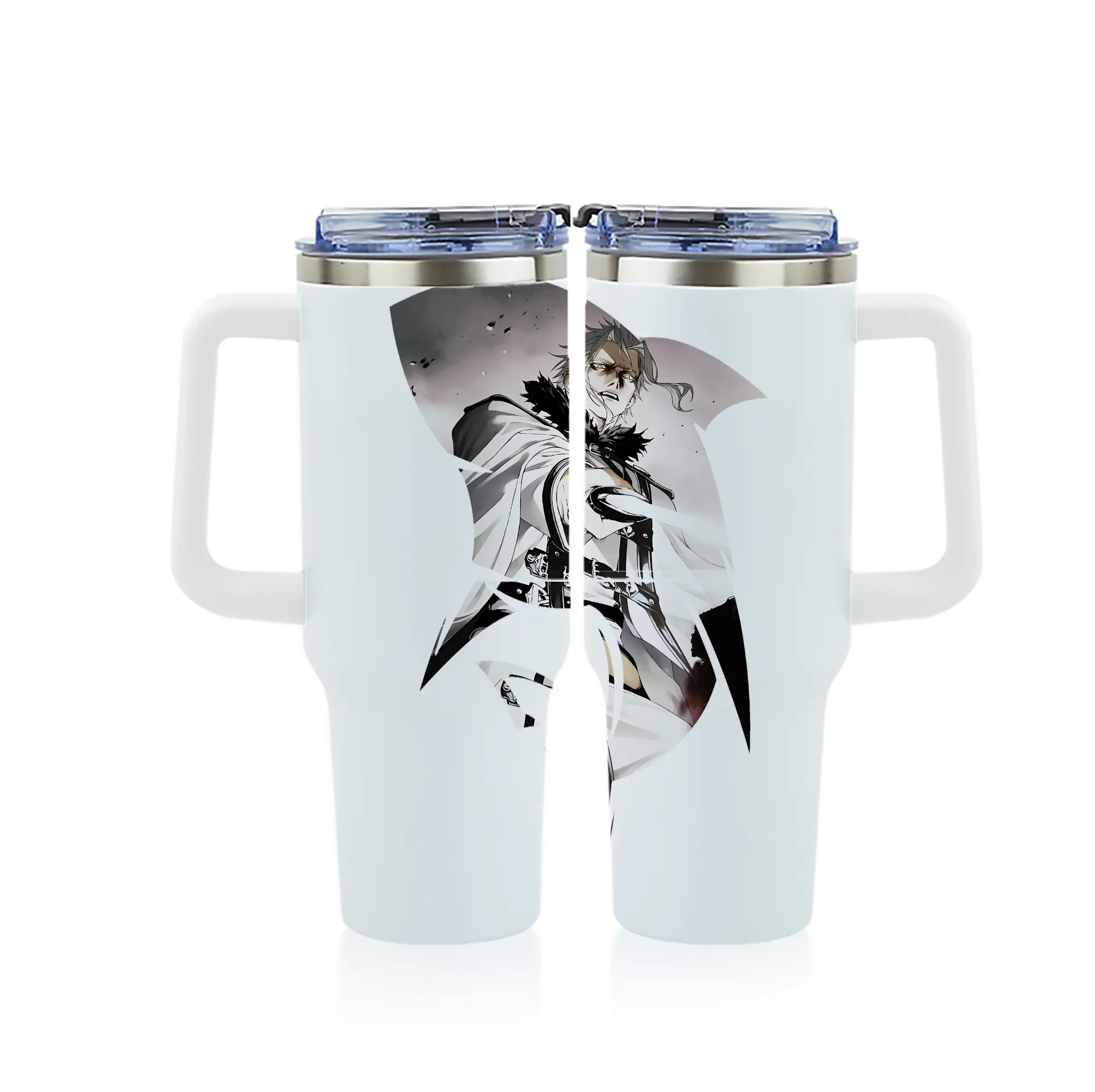 無職転生 グッズ,オルステッド - 1200mL フルプリント車用タンブラー ・ 304ステンレス 内側 ・ 201ステンレス 外側 ・ 保温 保冷 ・ 通勤 ドライブ アウトドア用