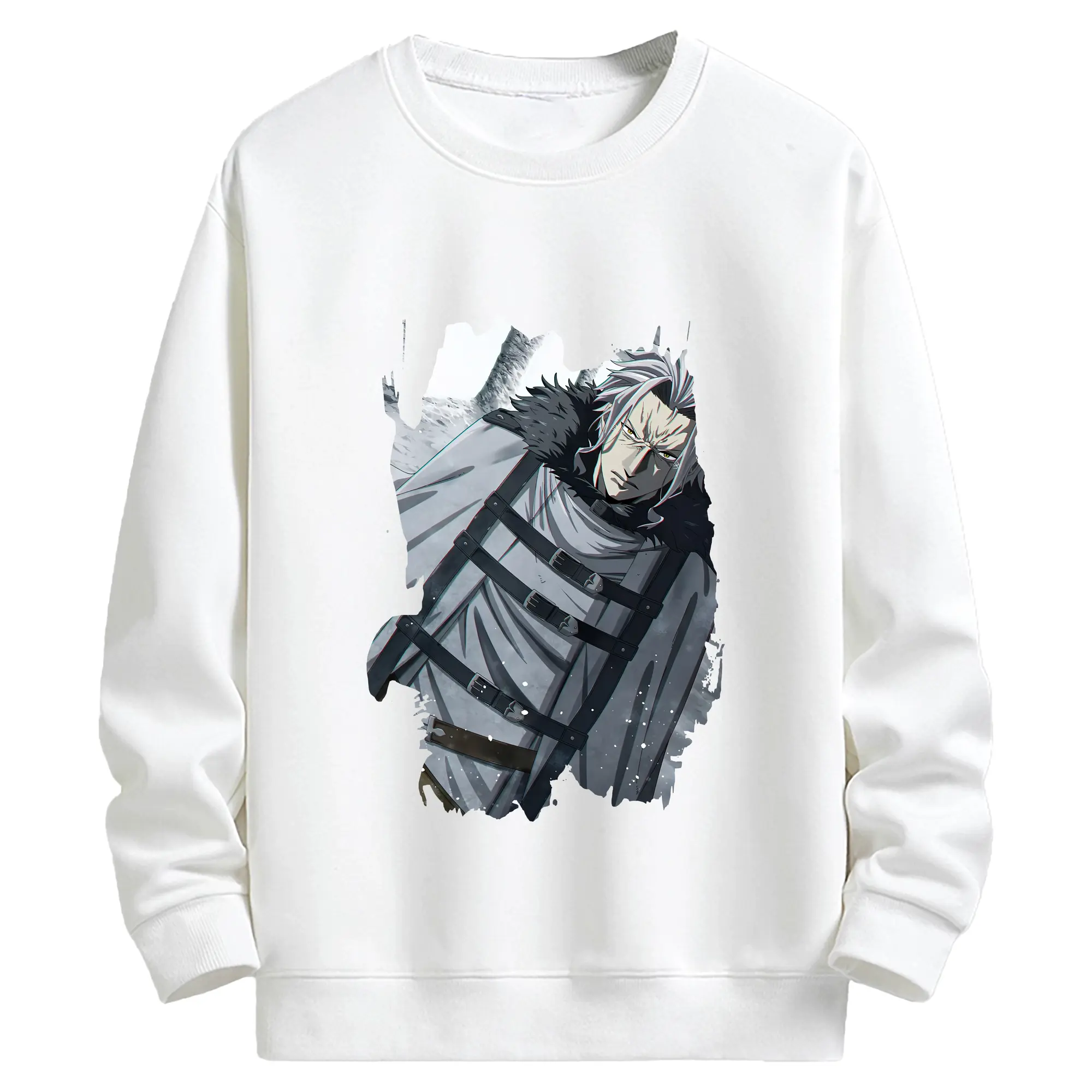 無職転生 グッズ,オルステッド - キッズ クルーネックスウェットシャツ ・ フロントプリント ・ 綿80％ ポリエステル20％ ・ 快適 通学 スポーツ 日常使い お散歩用