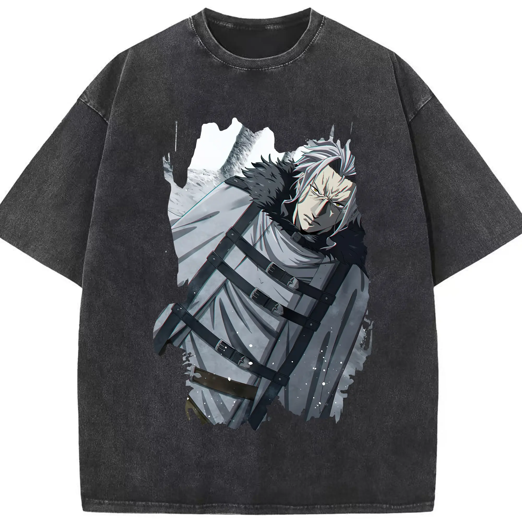 無職転生 グッズ,オルステッド - 綿100％ ヴィンテージ風 半袖Tシャツ ・ フロントプリント ・ 柔らか肌触り ・ 通気性 快適 ・ スポーツ カジュアル 外出用