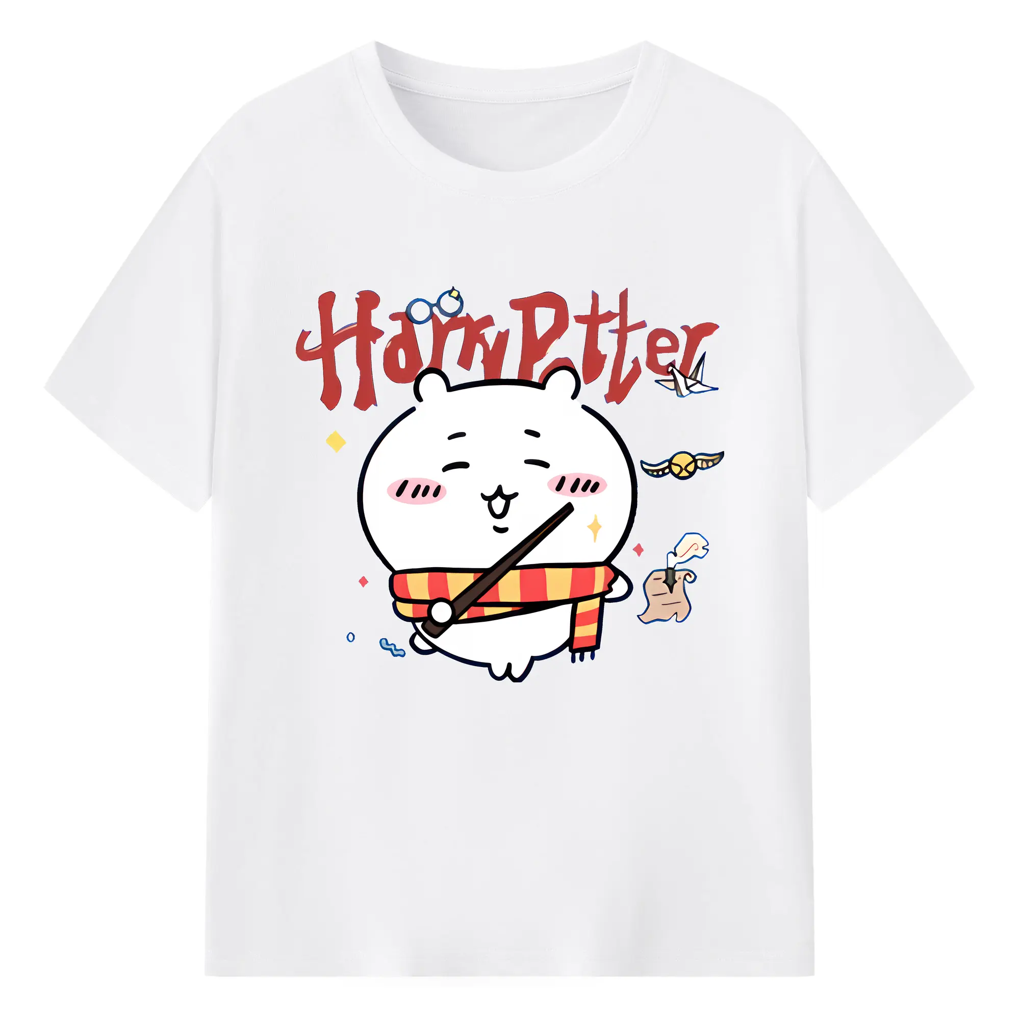 ちい が わ グッズ ちいかわ - 綿100％ 半袖Tシャツ ・ フロントプリント ・ 快適 通気性 ・ 日常使い 散歩 スポーツ用