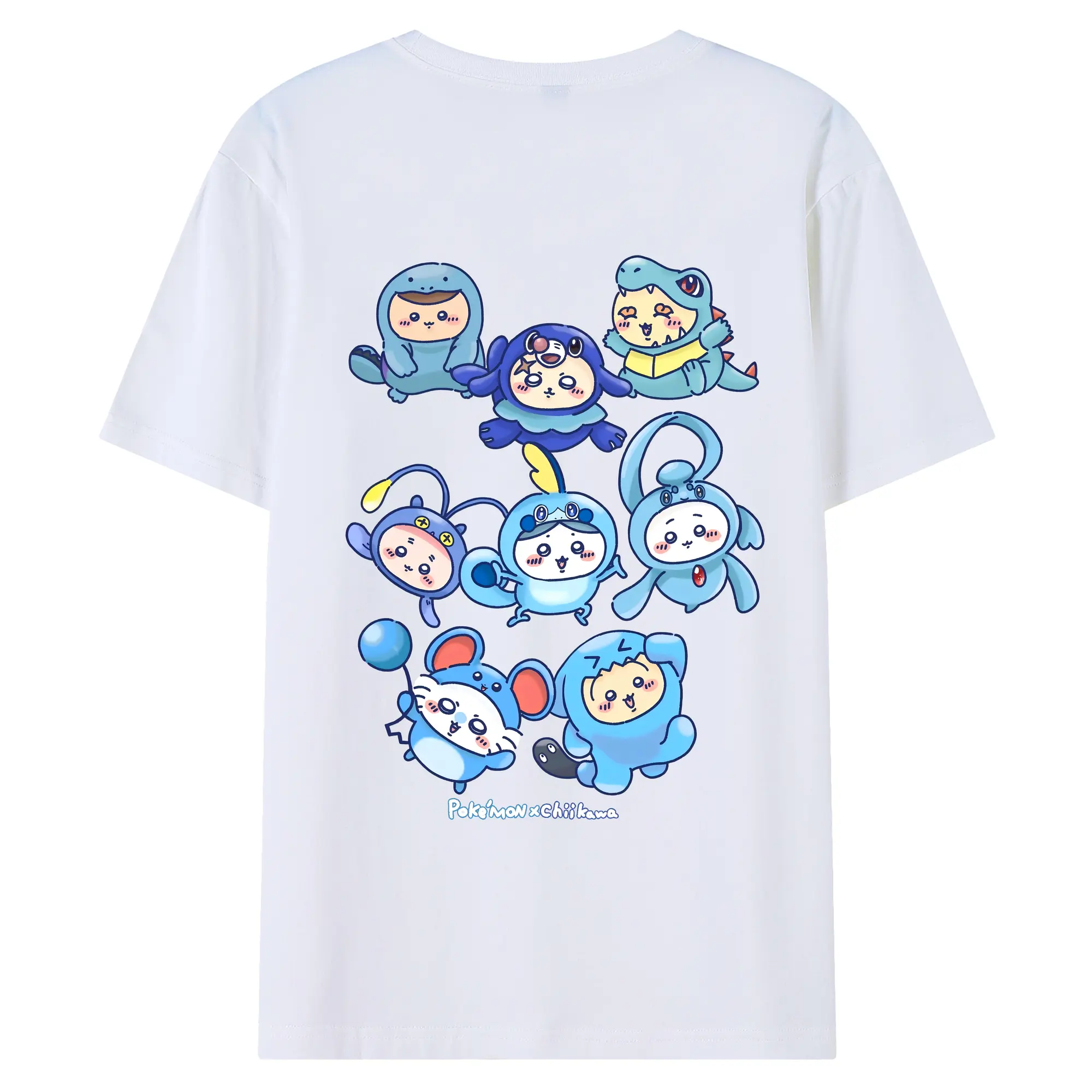 ちい が わ グッズ ちいかわ - 綿100％ 半袖Tシャツ ・ バックプリント ・ 快適 通気性 ・ 日常使い 散歩 スポーツ用