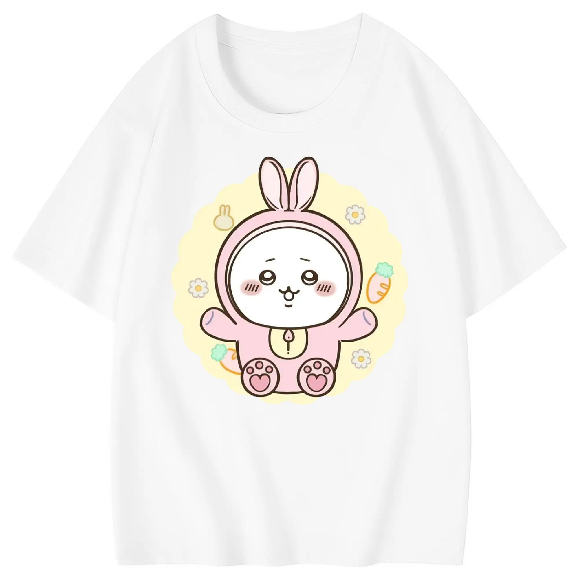 ちい が わ グッズ ちいかわ - 綿100％ キッズTシャツ ・ フロントプリント ・ 快適 通気性 ・ スポーツ カジュアル 散歩用