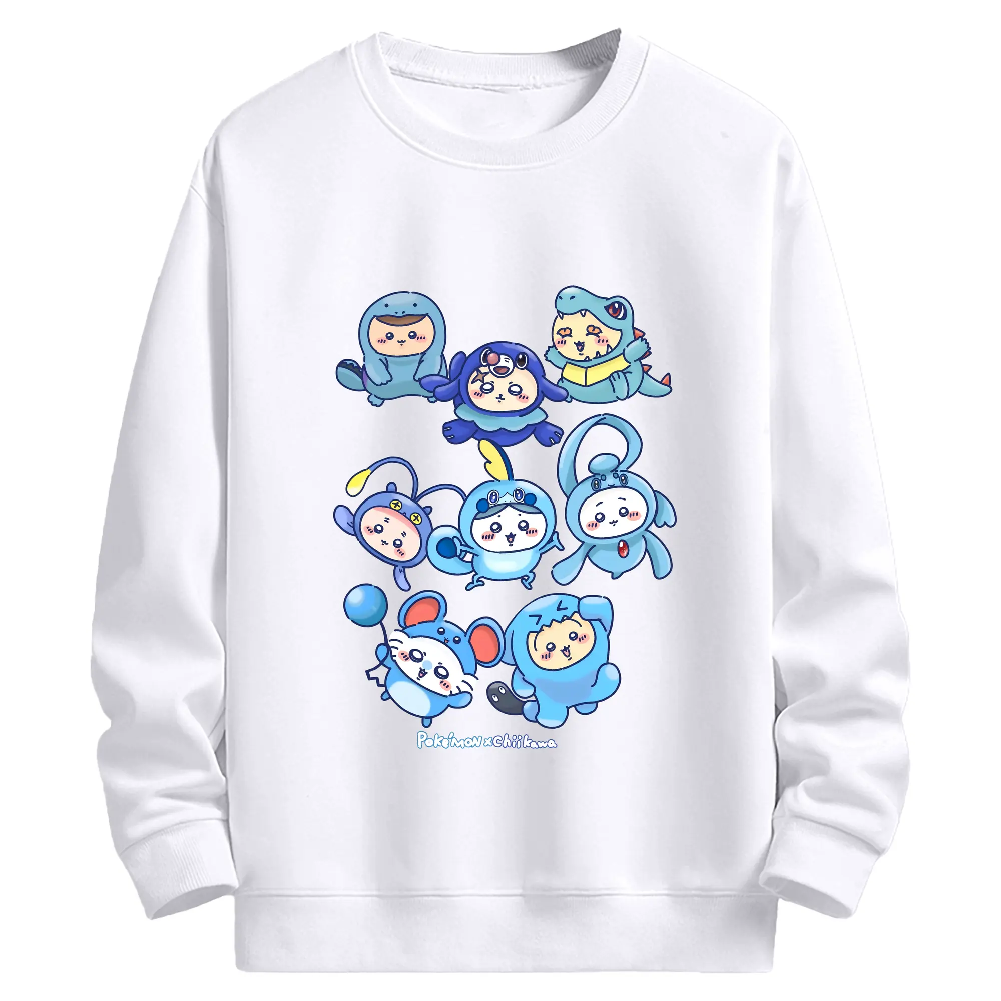 ちい が わ グッズ ちいかわ - 高品質 クルーネック スウェット ・ コットン59％ ポリエステル41％ ・ ユニセックス 長袖 トレーナー ・ カジュアル デイリー スポーツ 散歩用