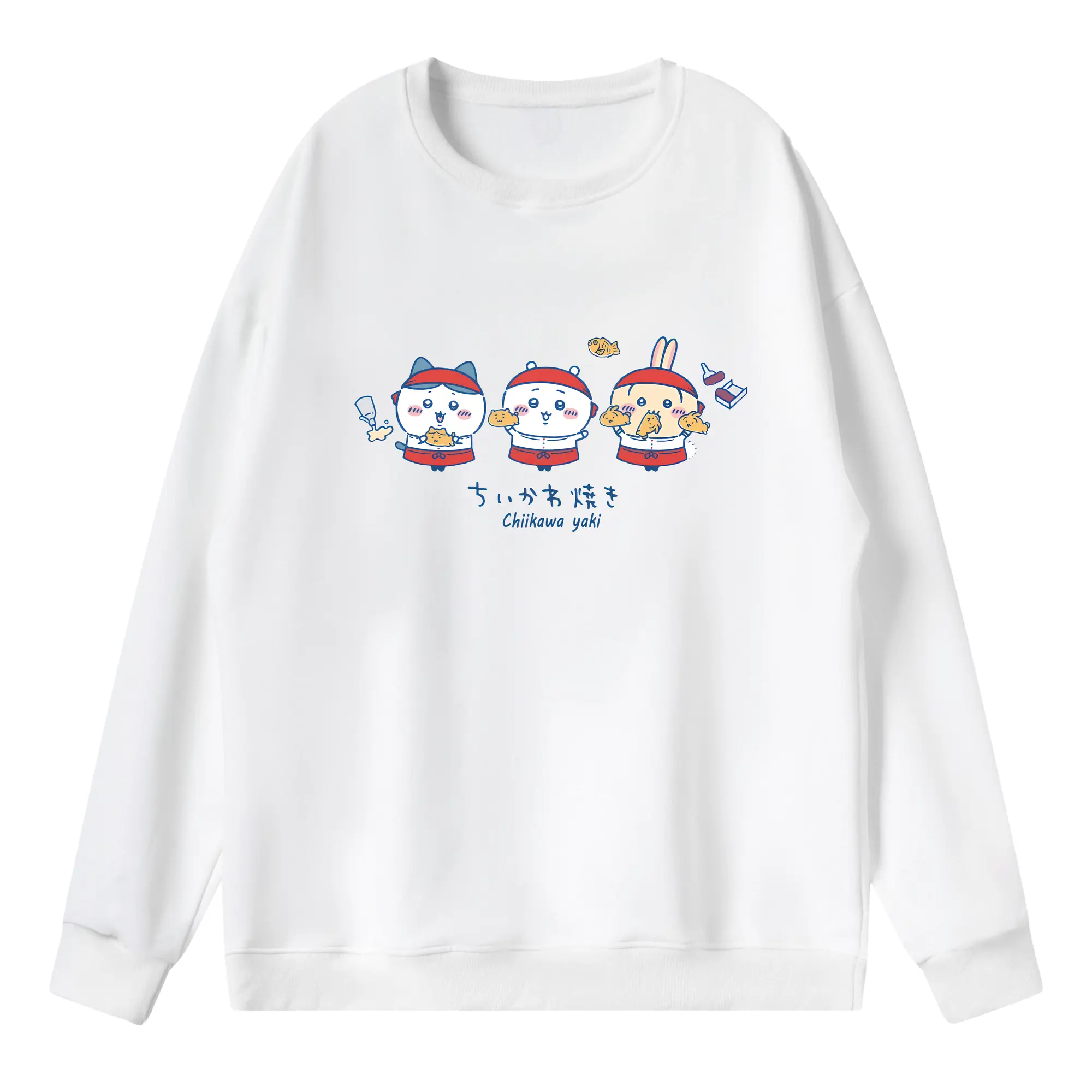 ちい が わ グッズ ちいかわ - 薄手 クルーネック スウェット 裏毛260g · ポリエステル 春秋向け カジュアル 男女兼用 · トレーナー デイリー スポーツ 散歩に最適