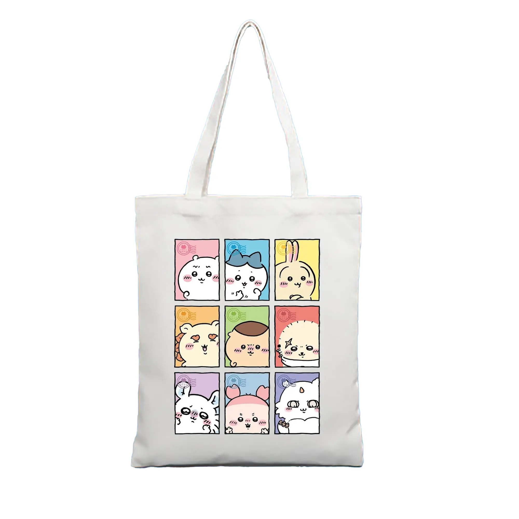 ちい が わ グッズ ちいかわ - 縦型キャンバス手提げバッグ（トートバッグ） ・ キャンバス素材 ・ ショッピング用 ・ 軽量 丈夫 お手入れ簡単