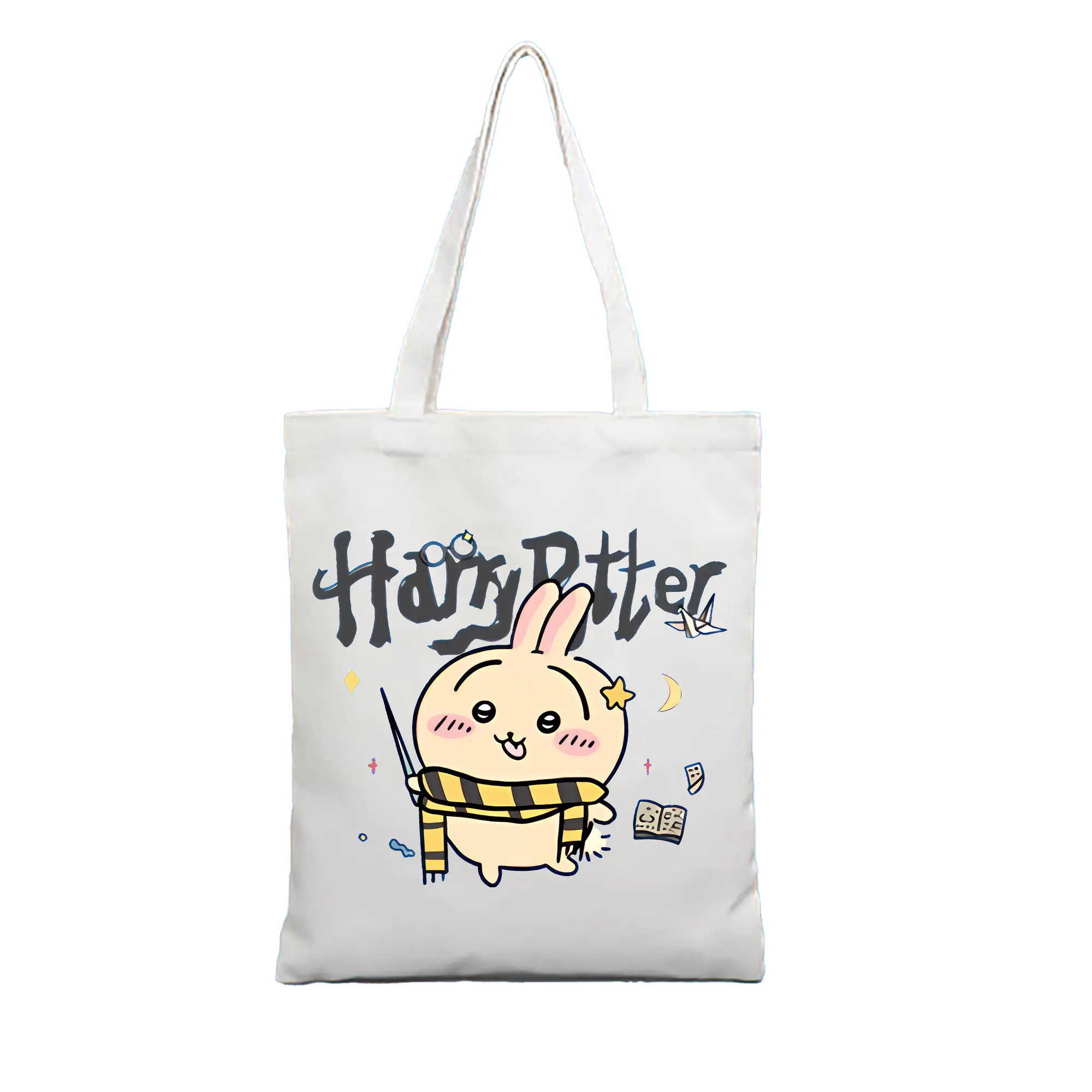 ちい が わ グッズ うさぎ - 縦型キャンバス手提げバッグ（トートバッグ） ・ キャンバス素材 ・ ショッピング用 ・ 軽量 丈夫 お手入れ簡単