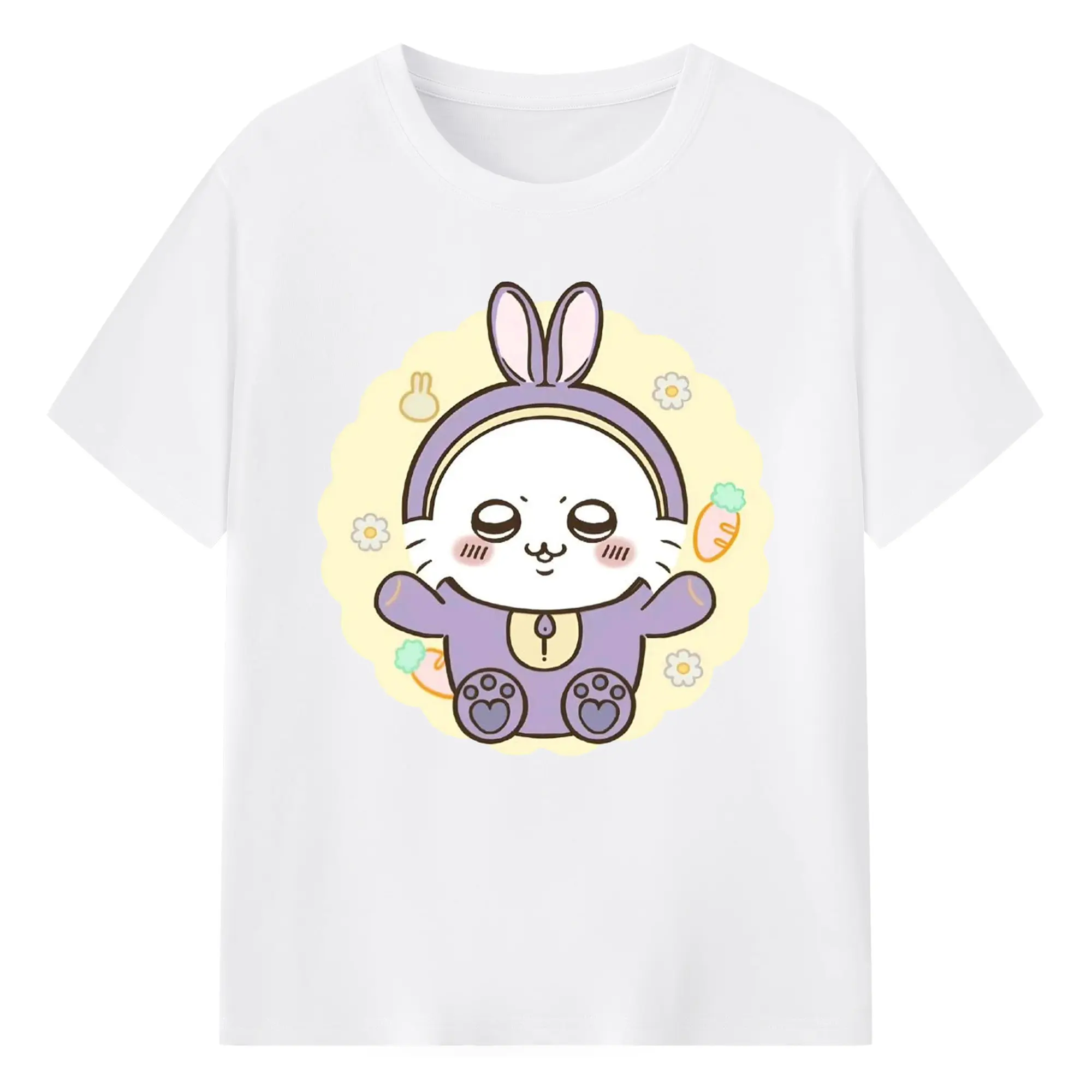 ちい が わ グッズ モモンガ - 綿100％ 半袖Tシャツ ・ フロントプリント ・ 快適 通気性 ・ 日常使い 散歩 スポーツ用