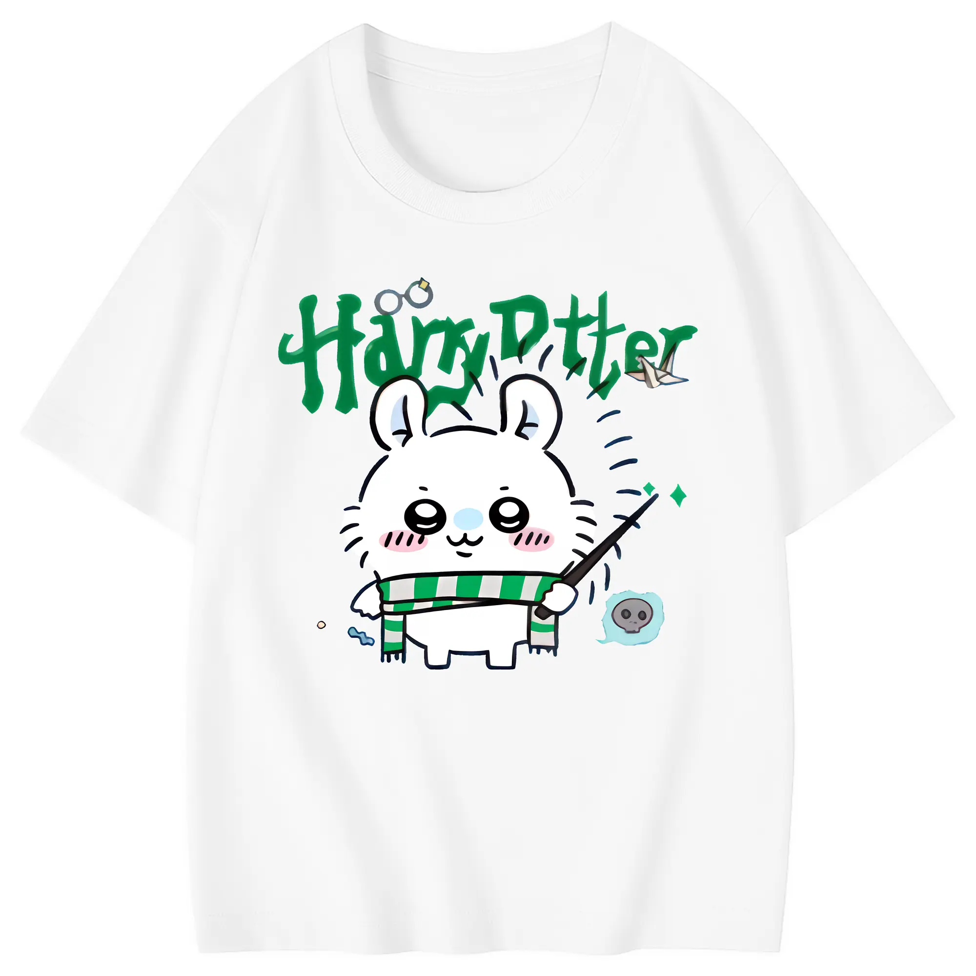 ちい が わ グッズ モモンガ - 綿100％ キッズTシャツ ・ フロントプリント ・ 快適 通気性 ・ スポーツ カジュアル 散歩用