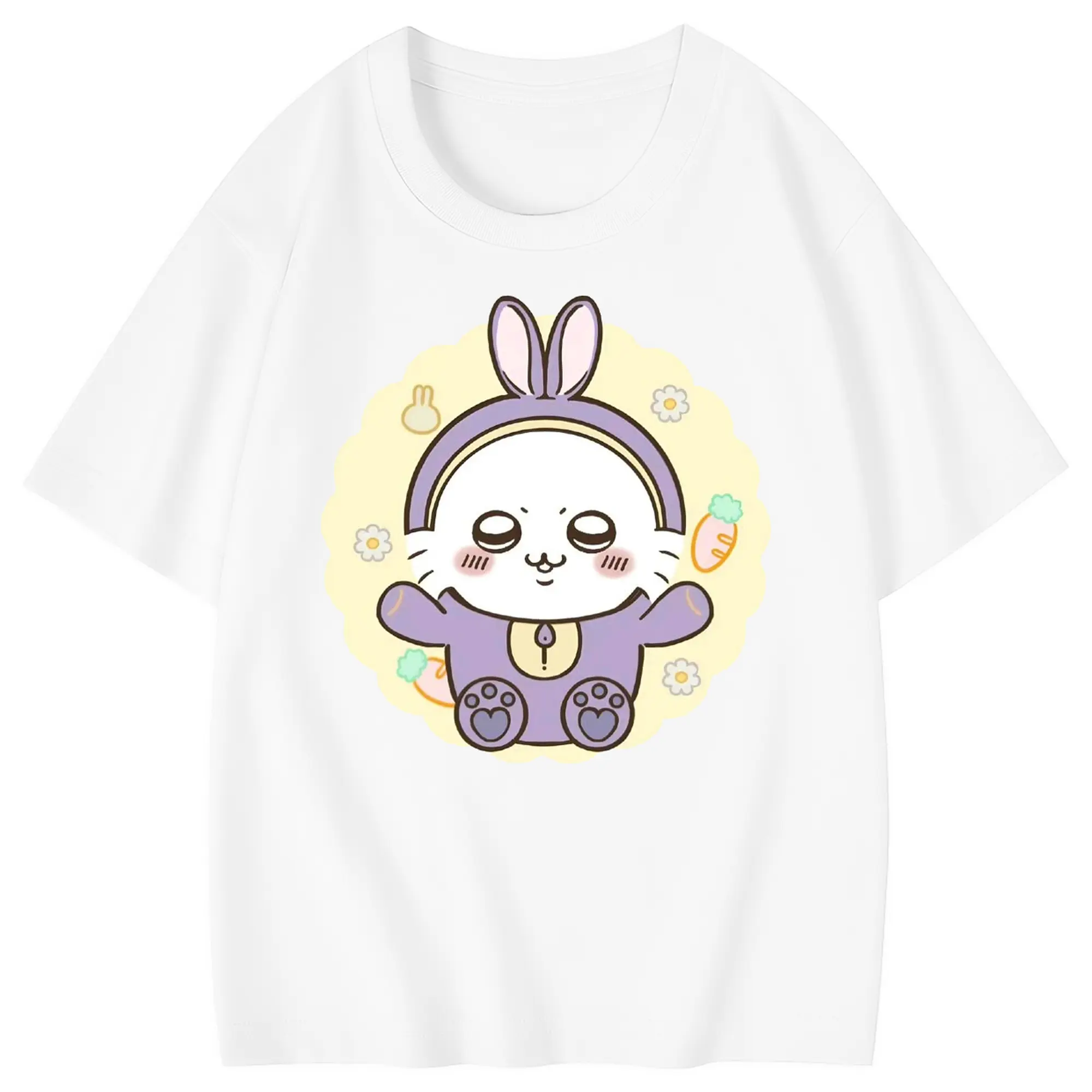 ちい が わ グッズ モモンガ - 綿100％ キッズTシャツ ・ フロントプリント ・ 快適 通気性 ・ スポーツ カジュアル 散歩用