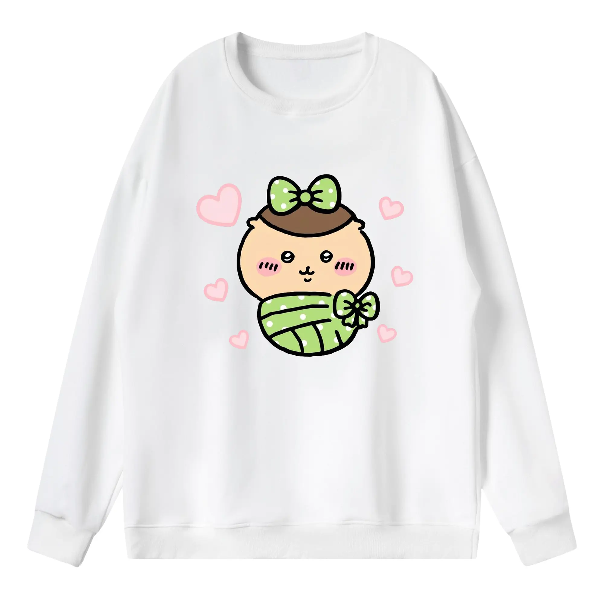 ちい が わ グッズ くりまんじゅう - 薄手 クルーネック スウェット 裏毛260g · ポリエステル 春秋向け カジュアル 男女兼用 · トレーナー デイリー スポーツ 散歩に最適