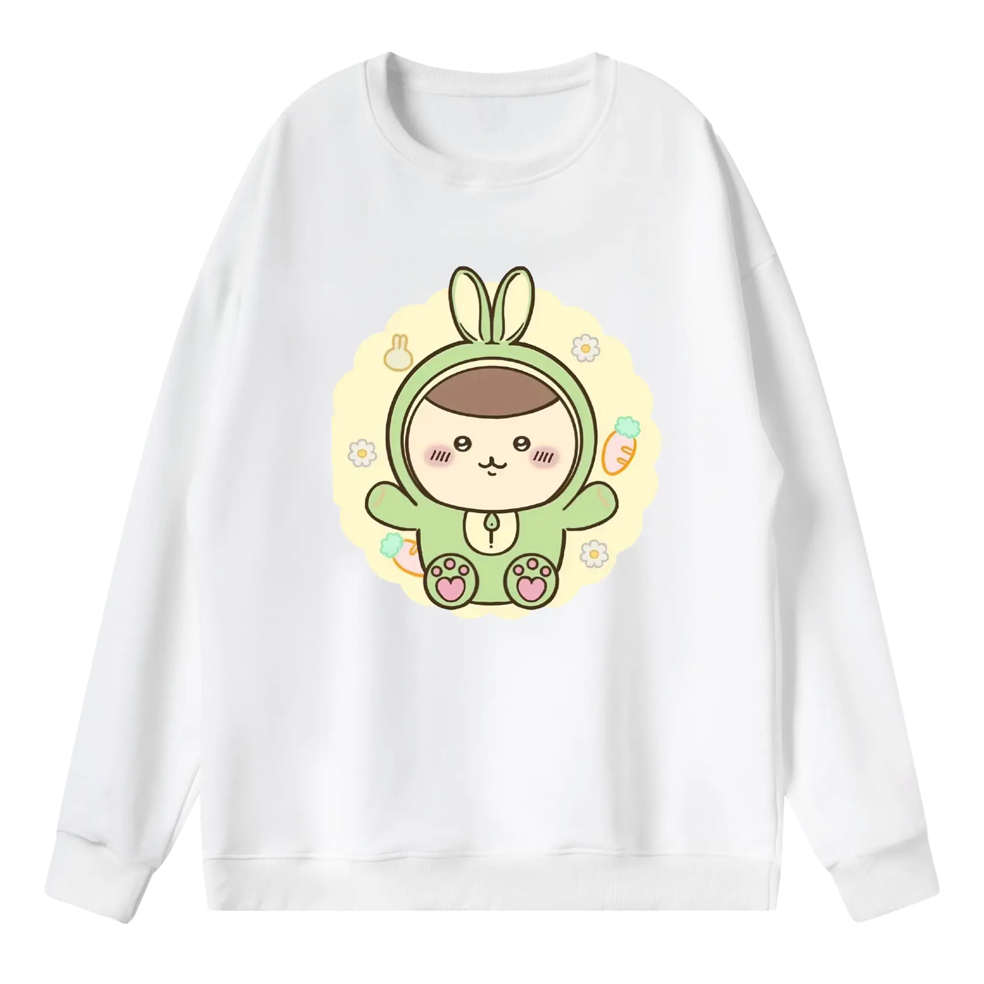 ちい が わ グッズ くりまんじゅう - 薄手 クルーネック スウェット 裏毛260g · ポリエステル 春秋向け カジュアル 男女兼用 · トレーナー デイリー スポーツ 散歩に最適