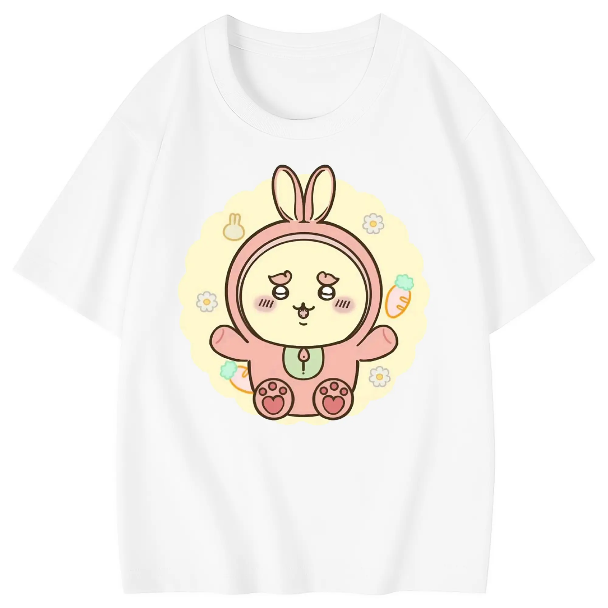 ちい が わ グッズ シーサー - 綿100％ キッズTシャツ ・ フロントプリント ・ 快適 通気性 ・ スポーツ カジュアル 散歩用