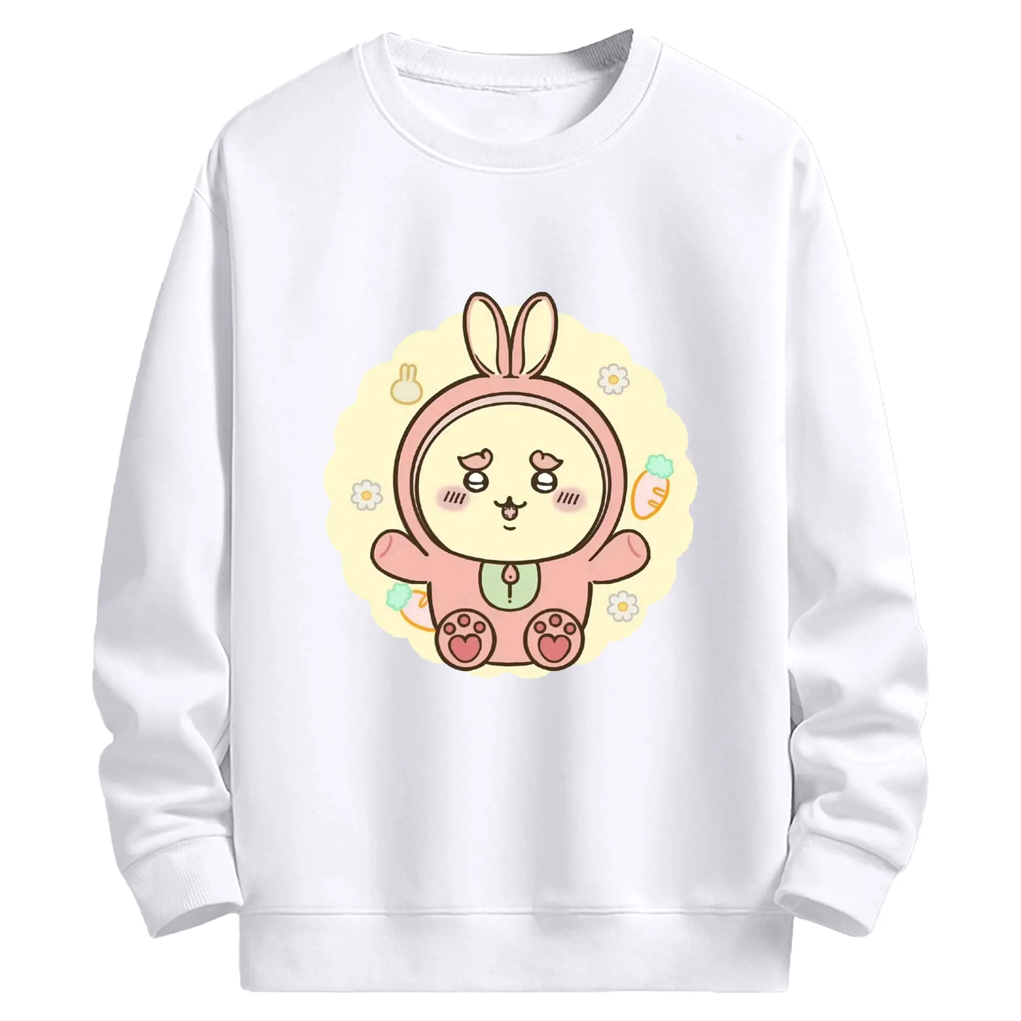 ちい が わ グッズ シーサー - 高品質 クルーネック スウェット ・ コットン59％ ポリエステル41％ ・ ユニセックス 長袖 トレーナー ・ カジュアル デイリー スポーツ 散歩用