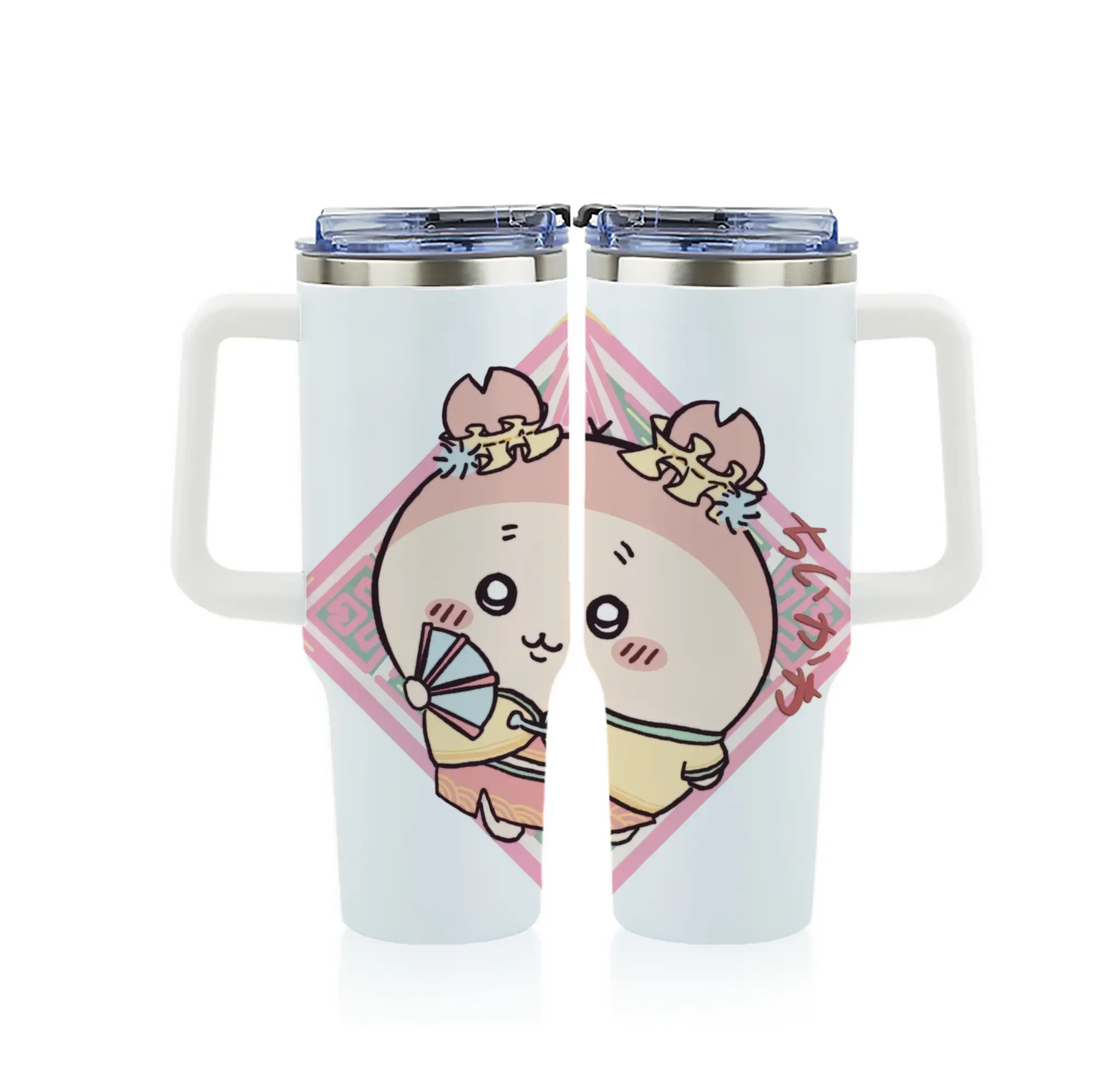 ちい が わ グッズ かに - 1200mL フルプリント車用タンブラー ・ 304ステンレス 内側 ・ 201ステンレス 外側 ・ 保温 保冷 ・ 通勤 ドライブ アウトドア用