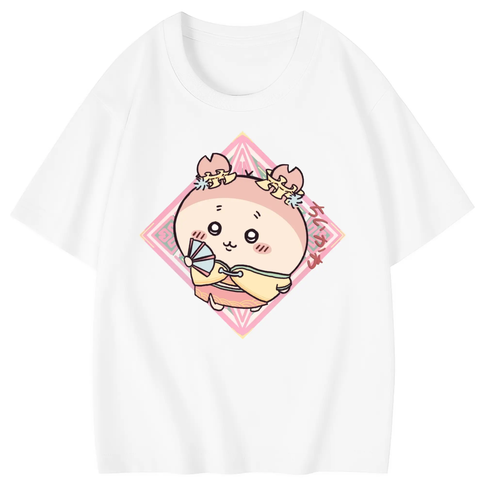 ちい が わ グッズ かに - 綿100％ キッズTシャツ ・ フロントプリント ・ 快適 通気性 ・ スポーツ カジュアル 散歩用
