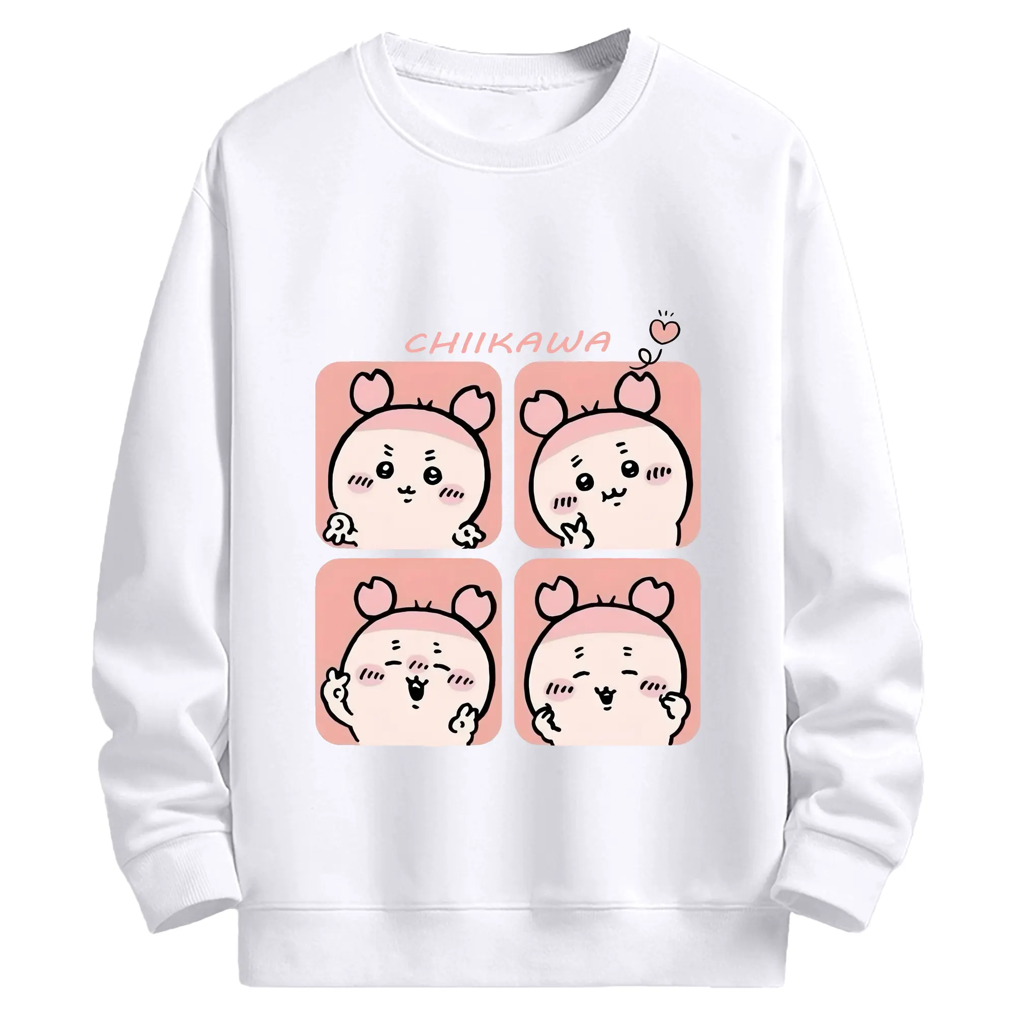 ちい が わ グッズ かに - 高品質 クルーネック スウェット ・ コットン59％ ポリエステル41％ ・ ユニセックス 長袖 トレーナー ・ カジュアル デイリー スポーツ 散歩用
