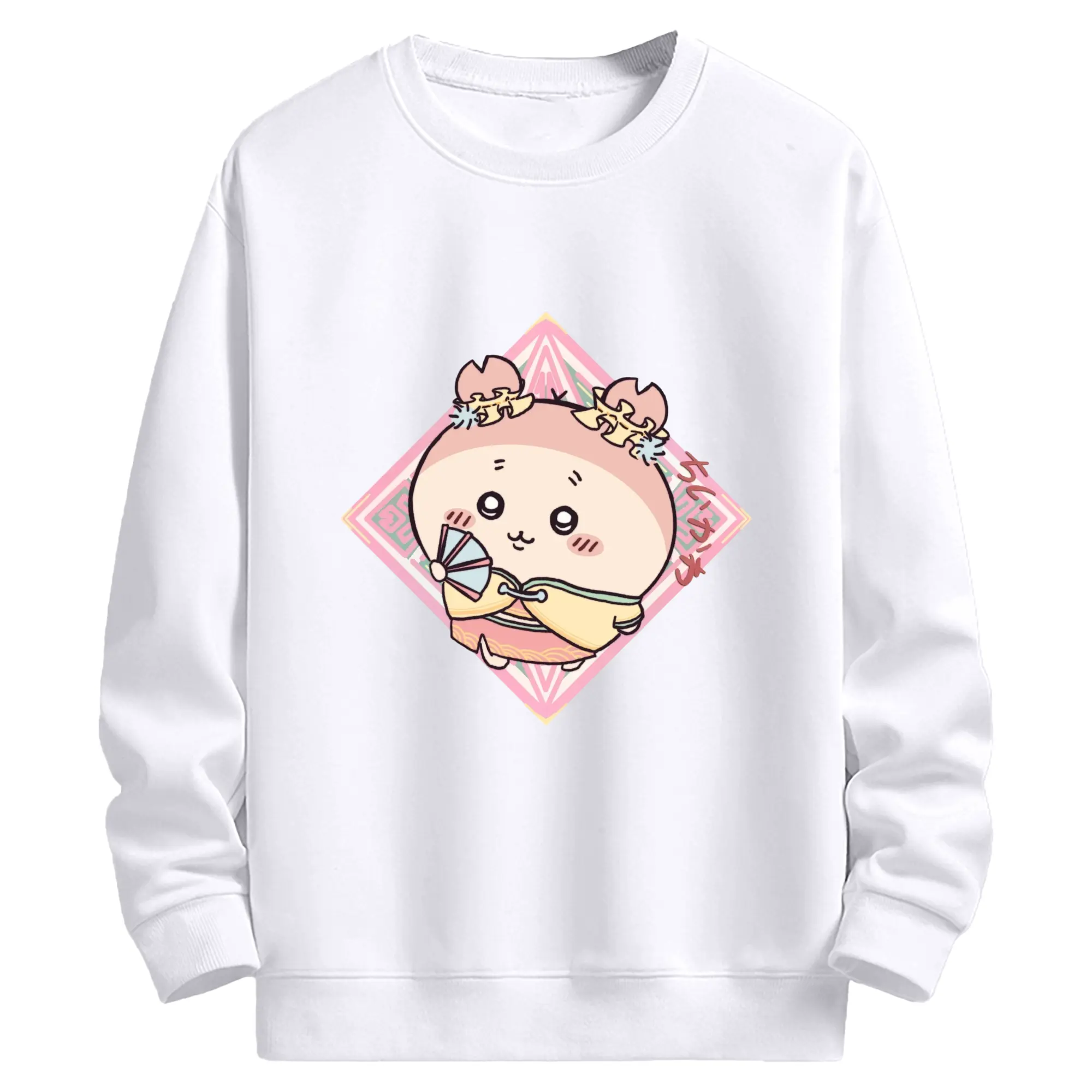 ちい が わ グッズ かに - 高品質 クルーネック スウェット ・ コットン59％ ポリエステル41％ ・ ユニセックス 長袖 トレーナー ・ カジュアル デイリー スポーツ 散歩用