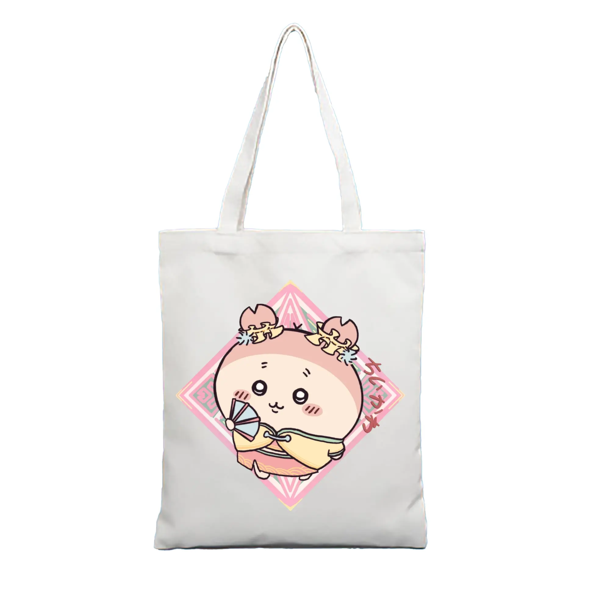 ちい が わ グッズ かに - 縦型キャンバス手提げバッグ（トートバッグ） ・ キャンバス素材 ・ ショッピング用 ・ 軽量 丈夫 お手入れ簡単