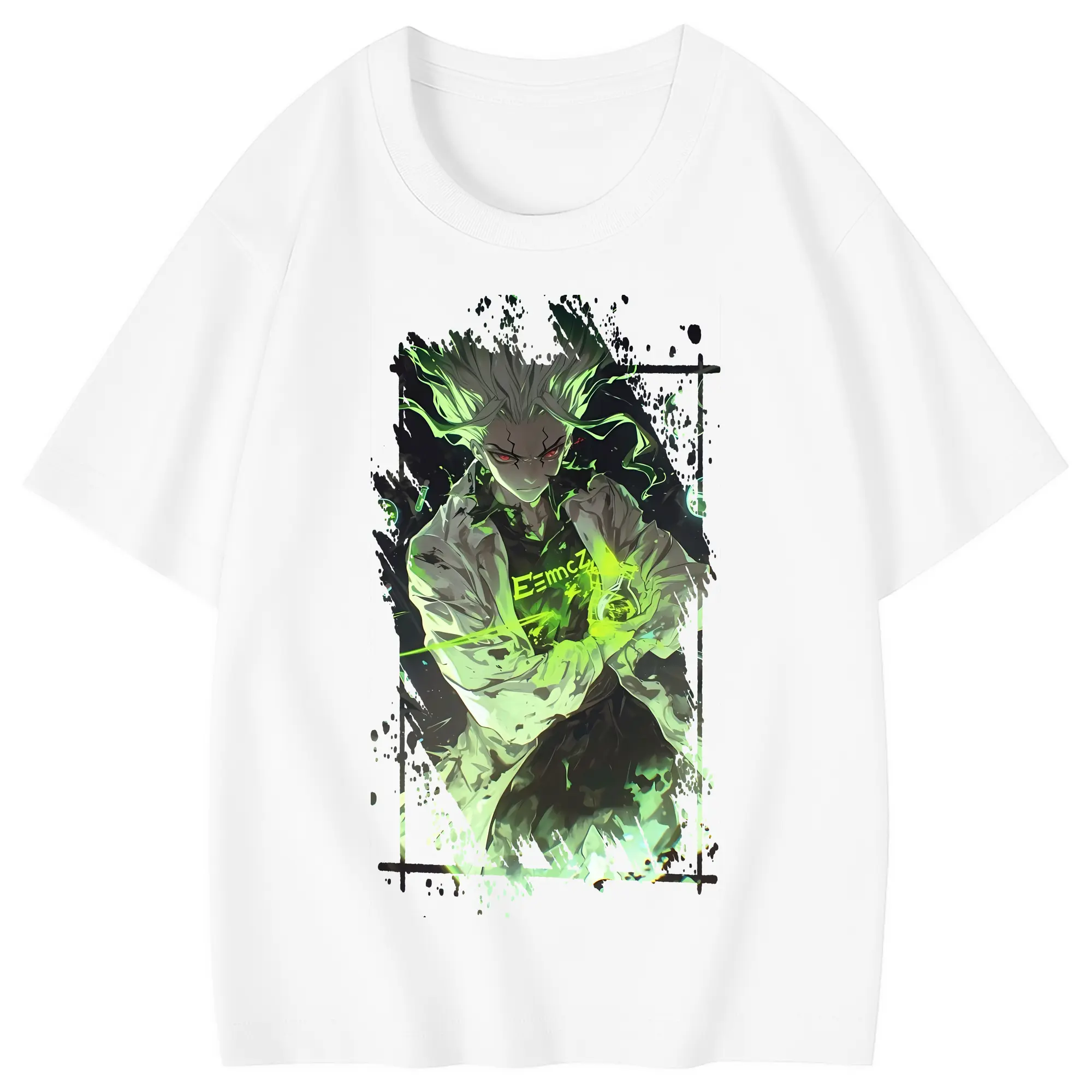 ドクターストーン グッズ,石神千空 - 綿100％ キッズTシャツ ・ フロントプリント ・ 快適 通気性 ・ スポーツ カジュアル 散歩用