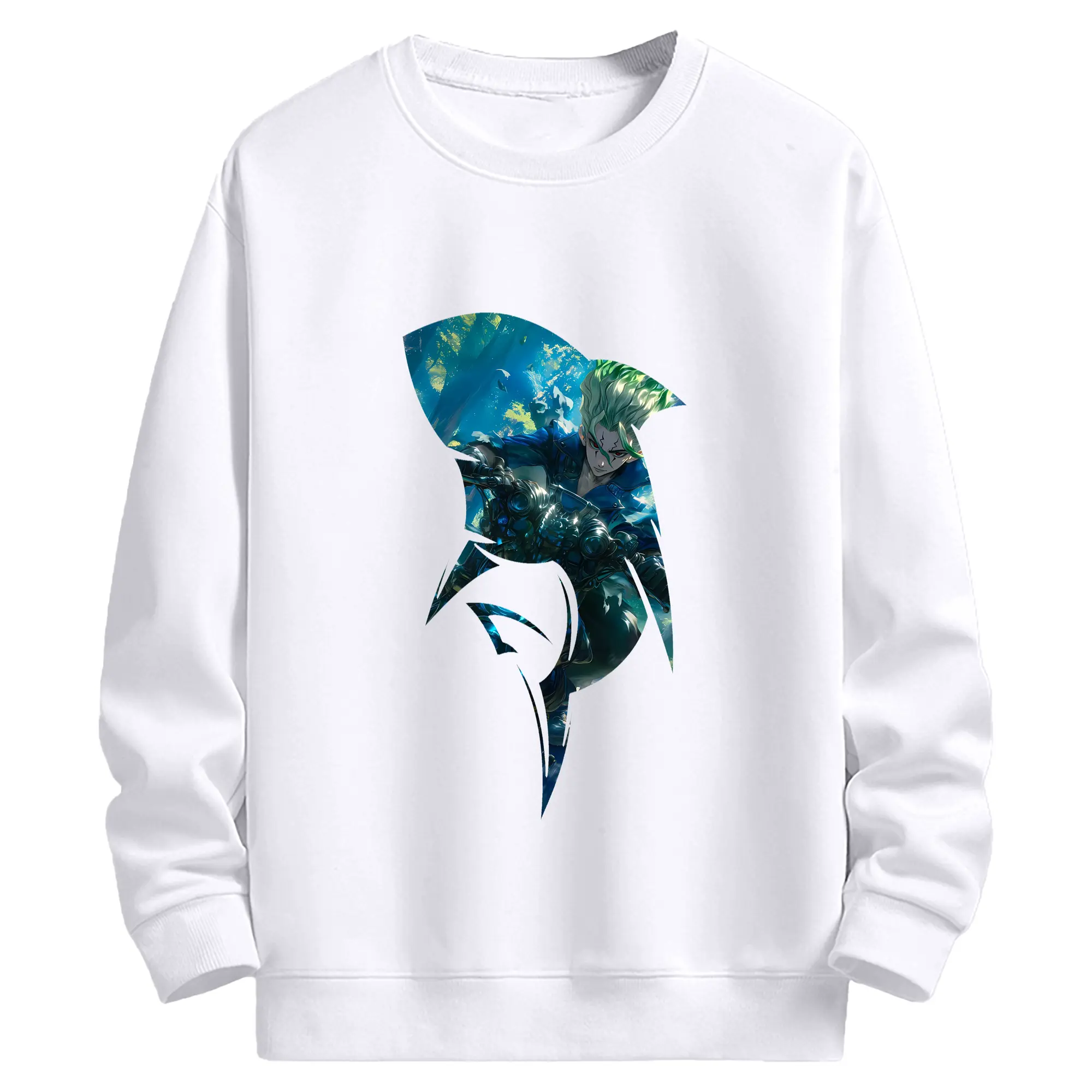 ドクターストーン グッズ,石神千空 - 高品質 クルーネック スウェット ・ コットン59％ ポリエステル41％ ・ ユニセックス 長袖 トレーナー ・ カジュアル デイリー スポーツ 散歩用