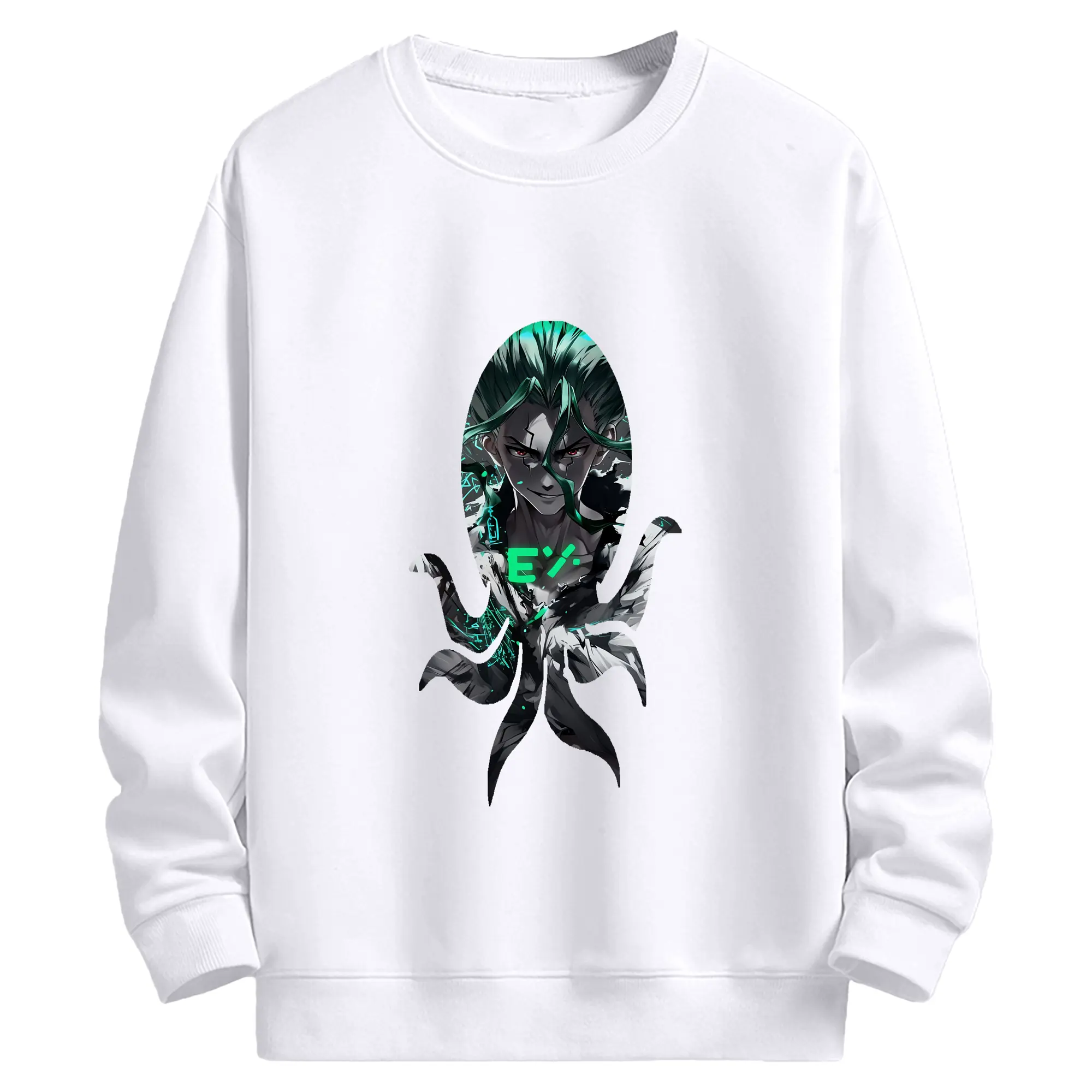 ドクターストーン グッズ,石神千空 - 高品質 クルーネック スウェット ・ コットン59％ ポリエステル41％ ・ ユニセックス 長袖 トレーナー ・ カジュアル デイリー スポーツ 散歩用