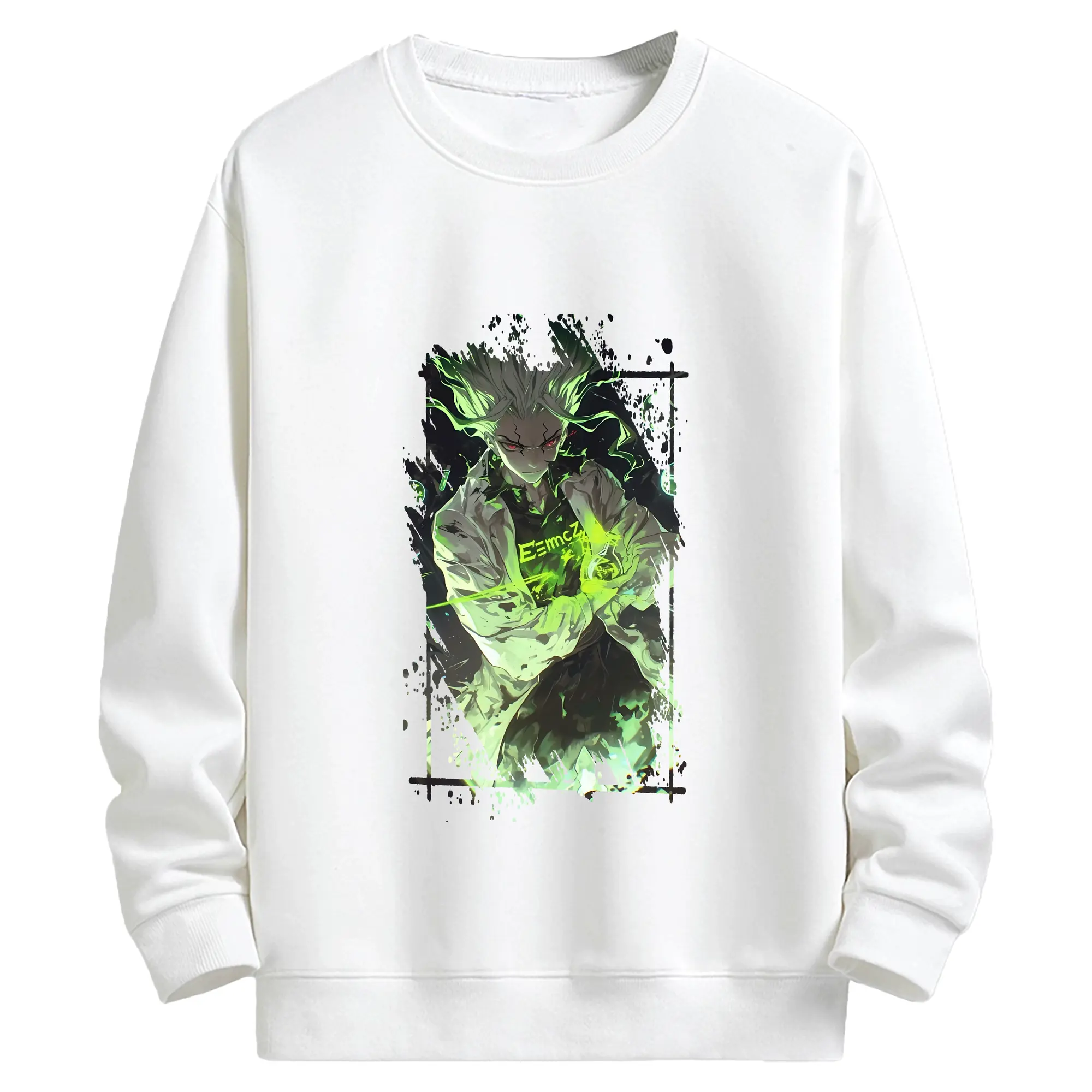 ドクターストーン グッズ,石神千空 - キッズ クルーネックスウェットシャツ ・ フロントプリント ・ 綿80％ ポリエステル20％ ・ 快適 通学 スポーツ 日常使い お散歩用