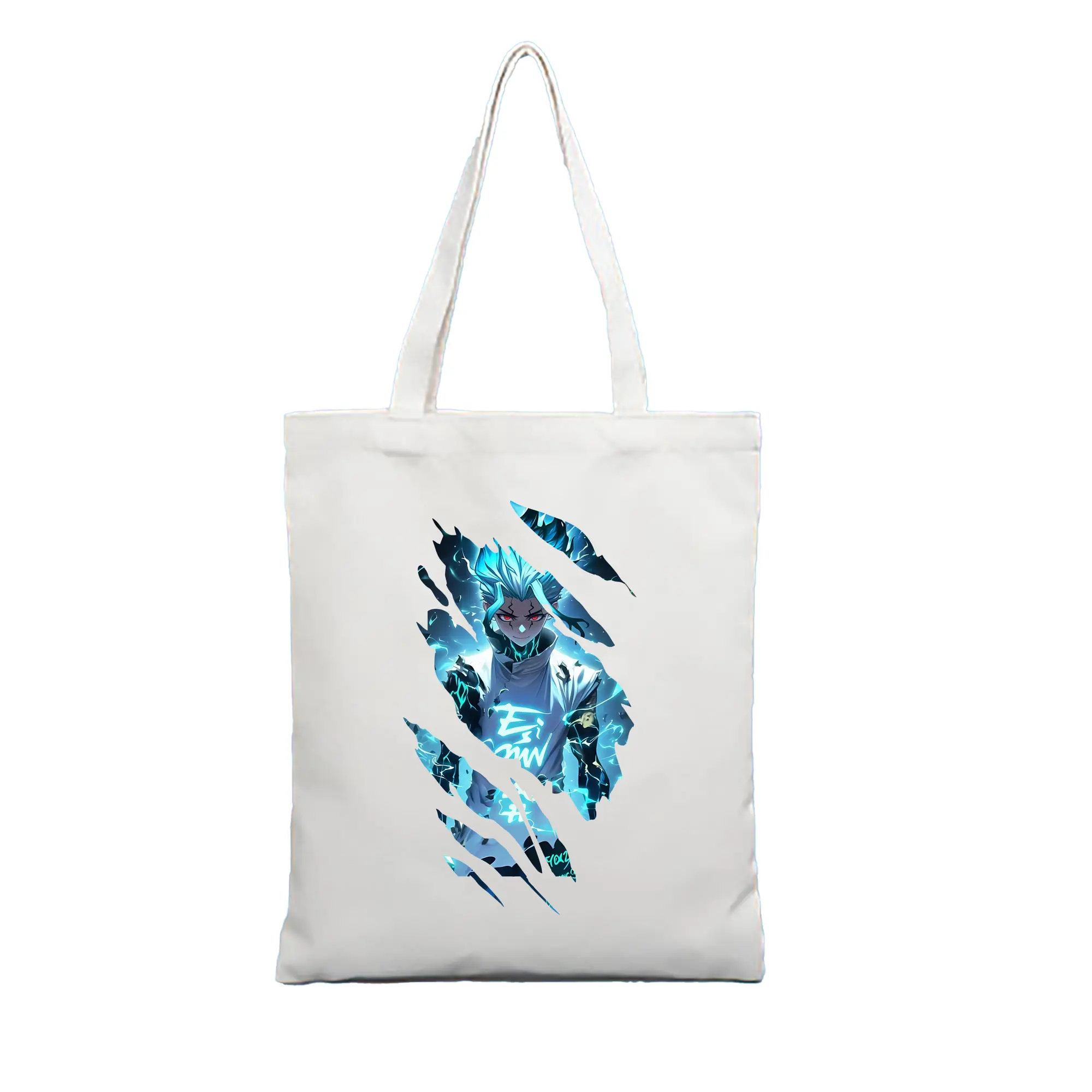 ドクターストーン グッズ,石神千空 - 縦型キャンバス手提げバッグ（トートバッグ） ・ キャンバス素材 ・ ショッピング用 ・ 軽量 丈夫 お手入れ簡単