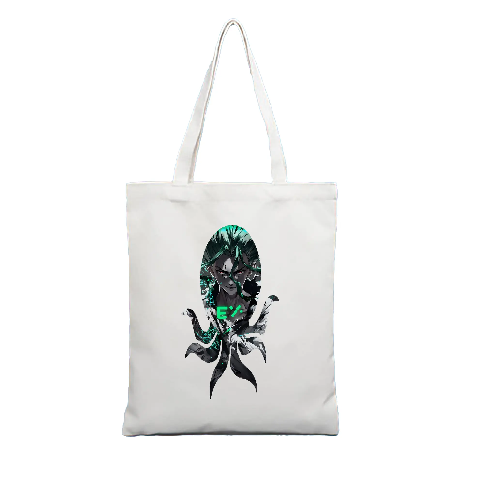 ドクターストーン グッズ,石神千空 - 縦型キャンバス手提げバッグ（トートバッグ） ・ キャンバス素材 ・ ショッピング用 ・ 軽量 丈夫 お手入れ簡単