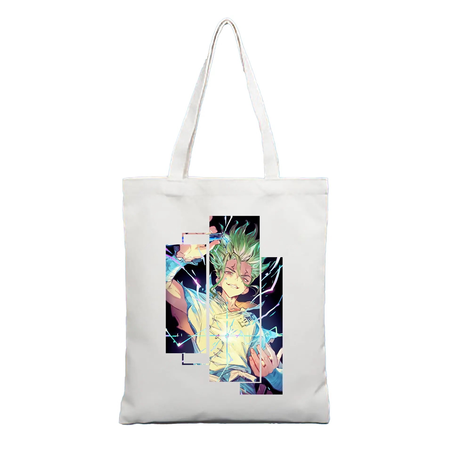 ドクターストーン グッズ,石神千空 - 縦型キャンバス手提げバッグ（トートバッグ） ・ キャンバス素材 ・ ショッピング用 ・ 軽量 丈夫 お手入れ簡単